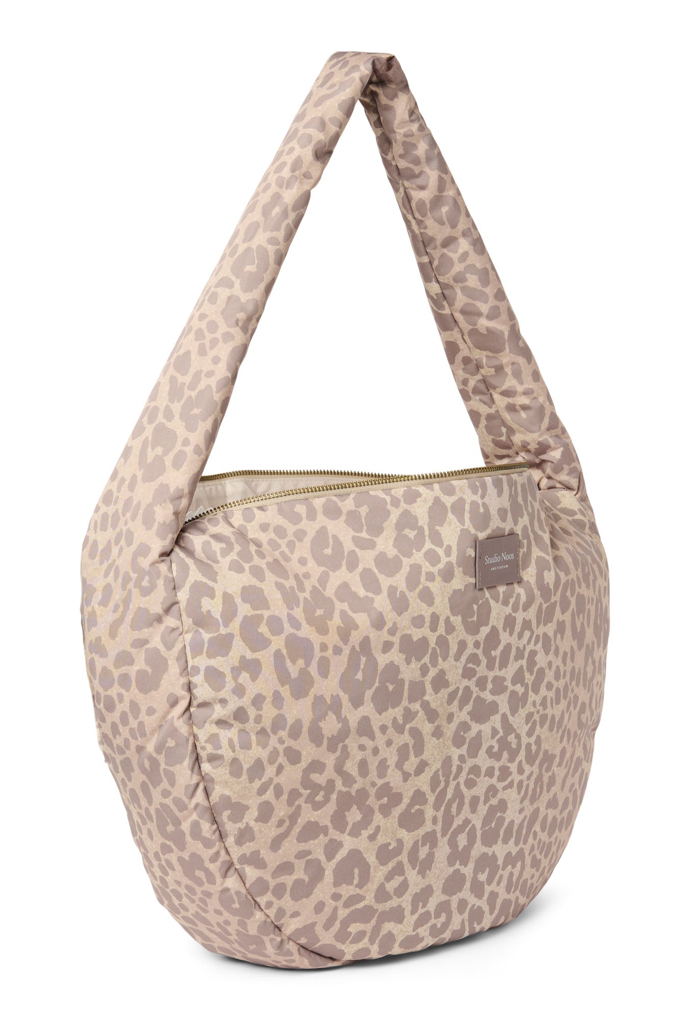 Studio Noos Puffy Cross Body Bag Umhängetasche Beige Leopard