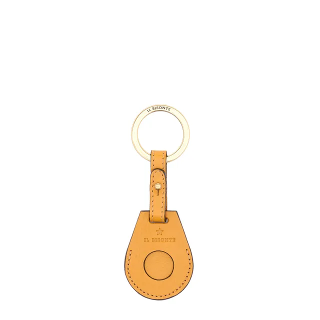 Il Bisonte Nina Airtag Anhänger Leder gelb