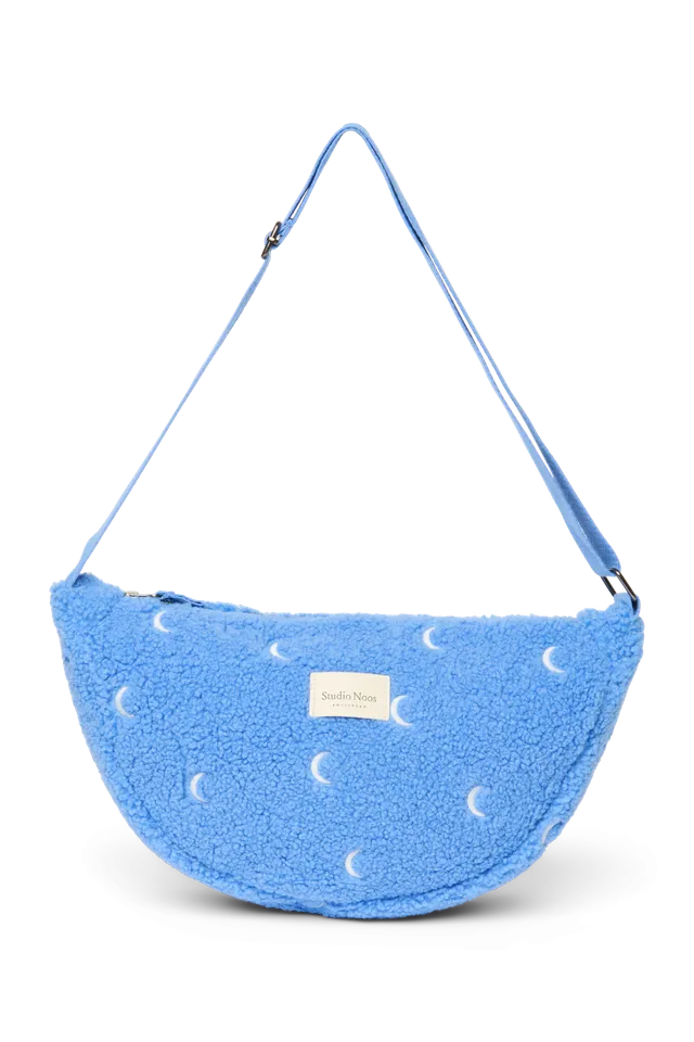 Studio Noos Teddy Bauchtasche hellblau Moon Plüsch