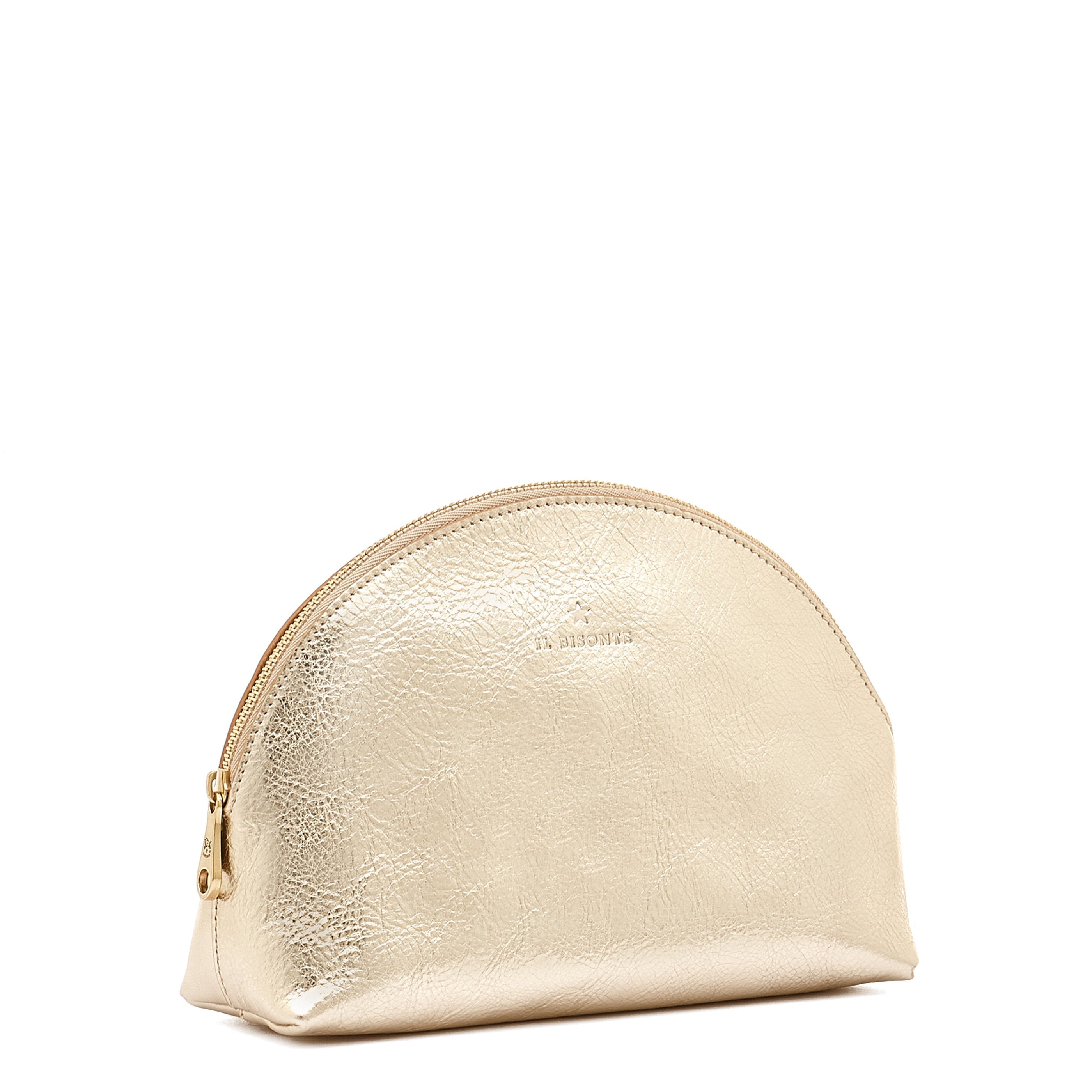 Il Bisonte Bigallo Pouch Platino Metallicleder