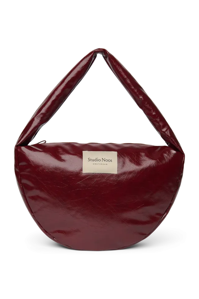 Studio Noos Vegan Leather Cross Body Bag Umhängetasche Burgundy
