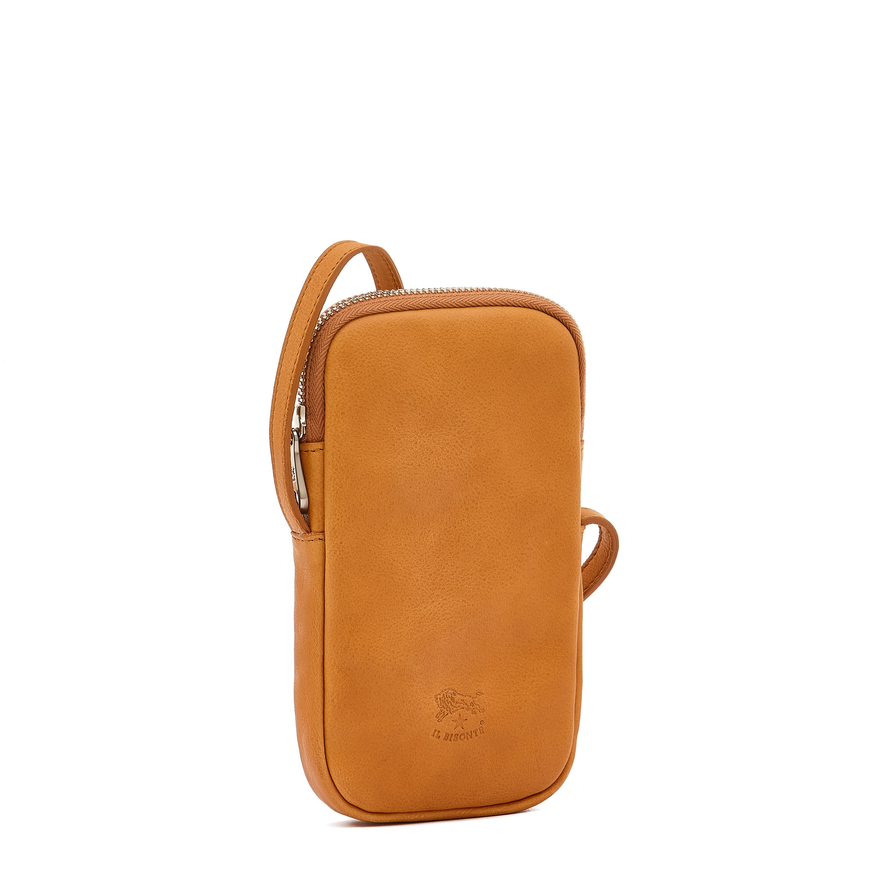 Il Bisonte Galileo Handytasche Natur Umhängeriemen Leder