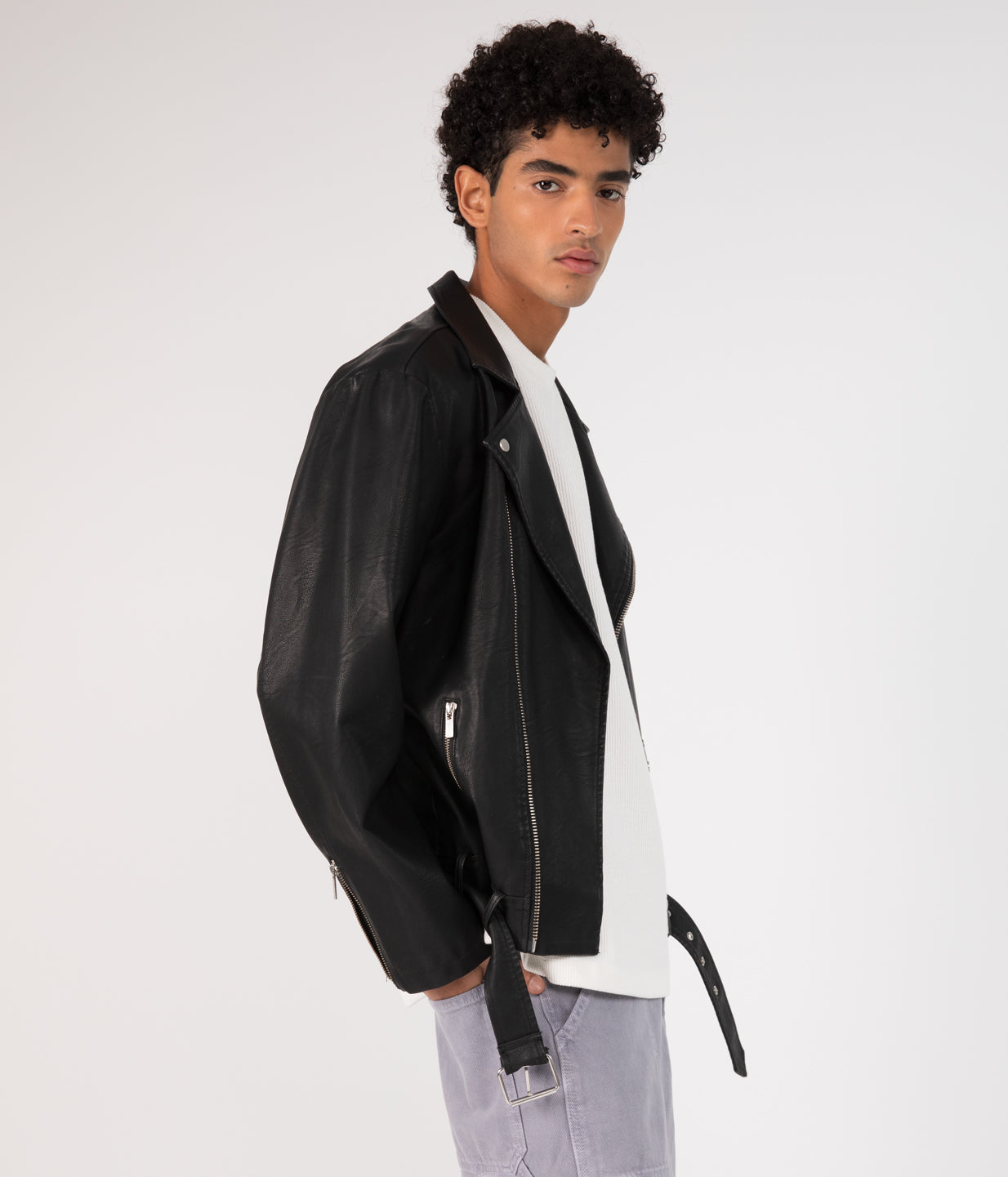 Matt & Nat Dalex Motorradjacke Herren schwarz vegan Gr. M