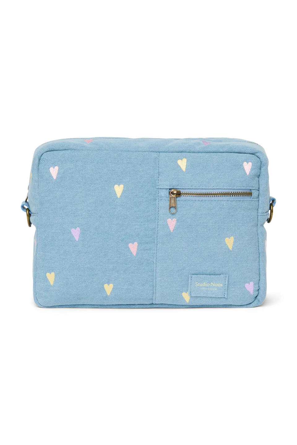 Studio Noos Denim Stroller Organizer Kinderwagentasche Hellblau