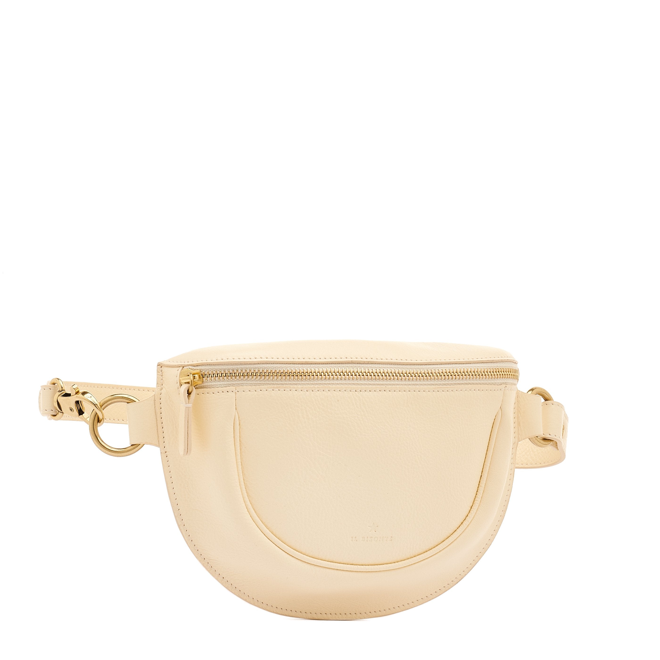 Il Bisonte Oliveta Bauchtasche Leder latte Crossbody