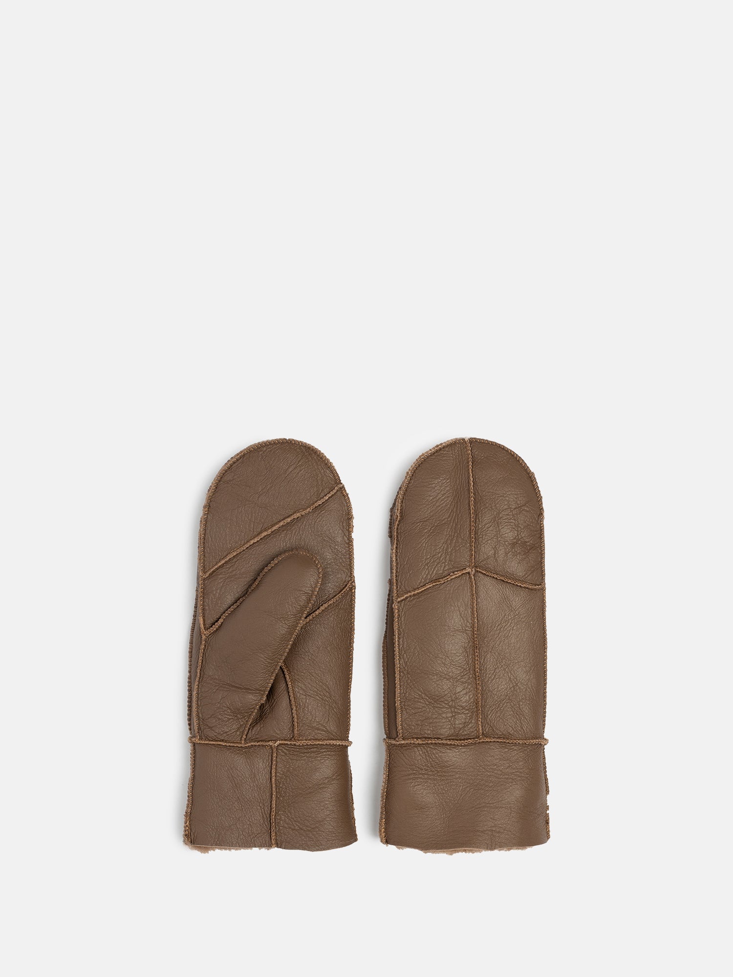 RE:DESIGNED Henny Fäustlinge Braun Lammfell