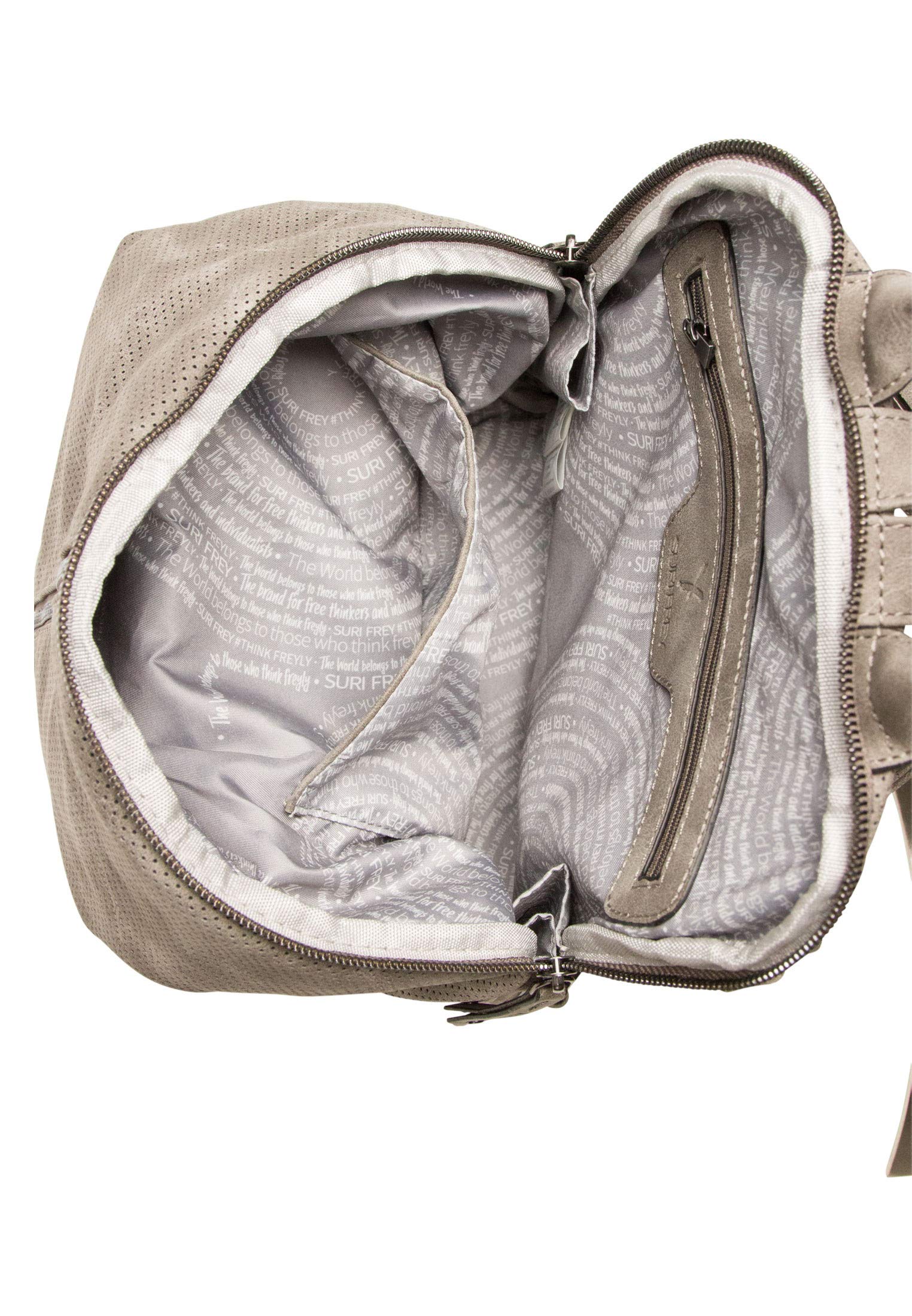 SURI FREY Romy Basic City Rucksack M Dunkelgrau Vegan