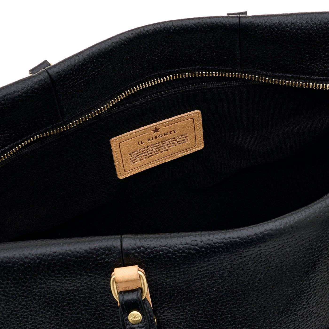 Il Bisonte Segno Reisetasche Schwarz Leder