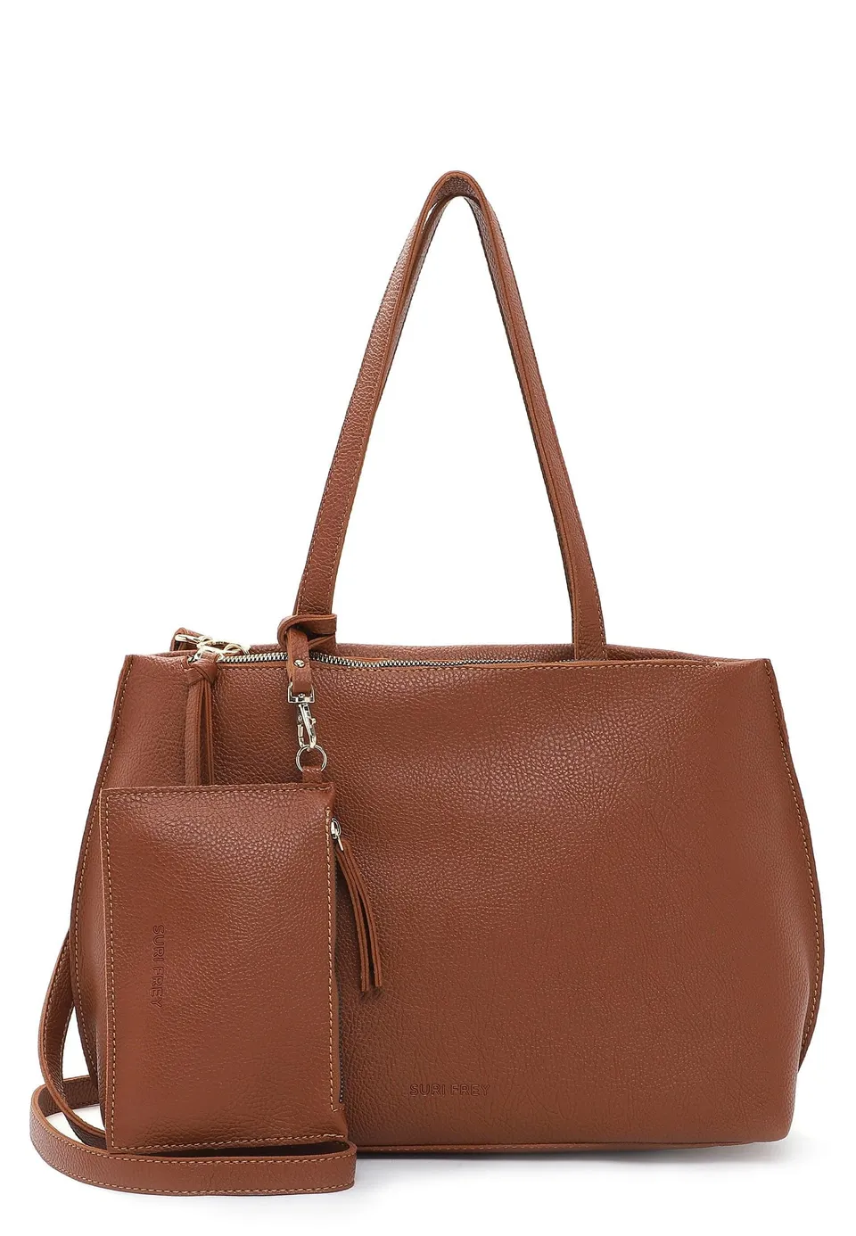 SURI FREY Orry Hobo Bag Umhängetasche Darkcognac A4