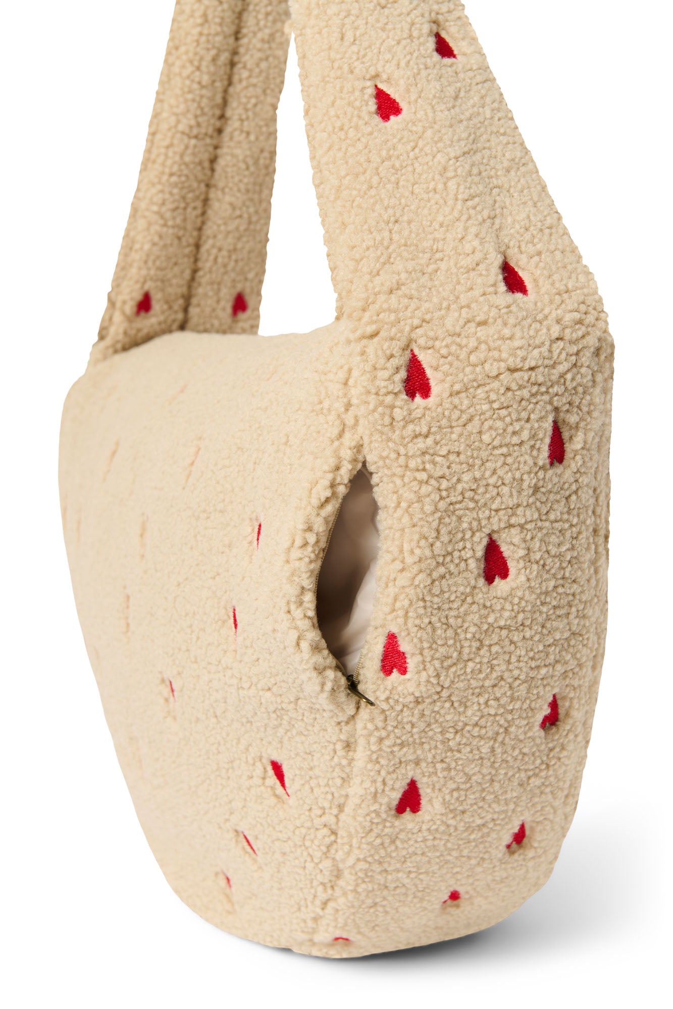 Studio Noos Teddy Cross Body Bag Umhängetasche Ecru Hearts