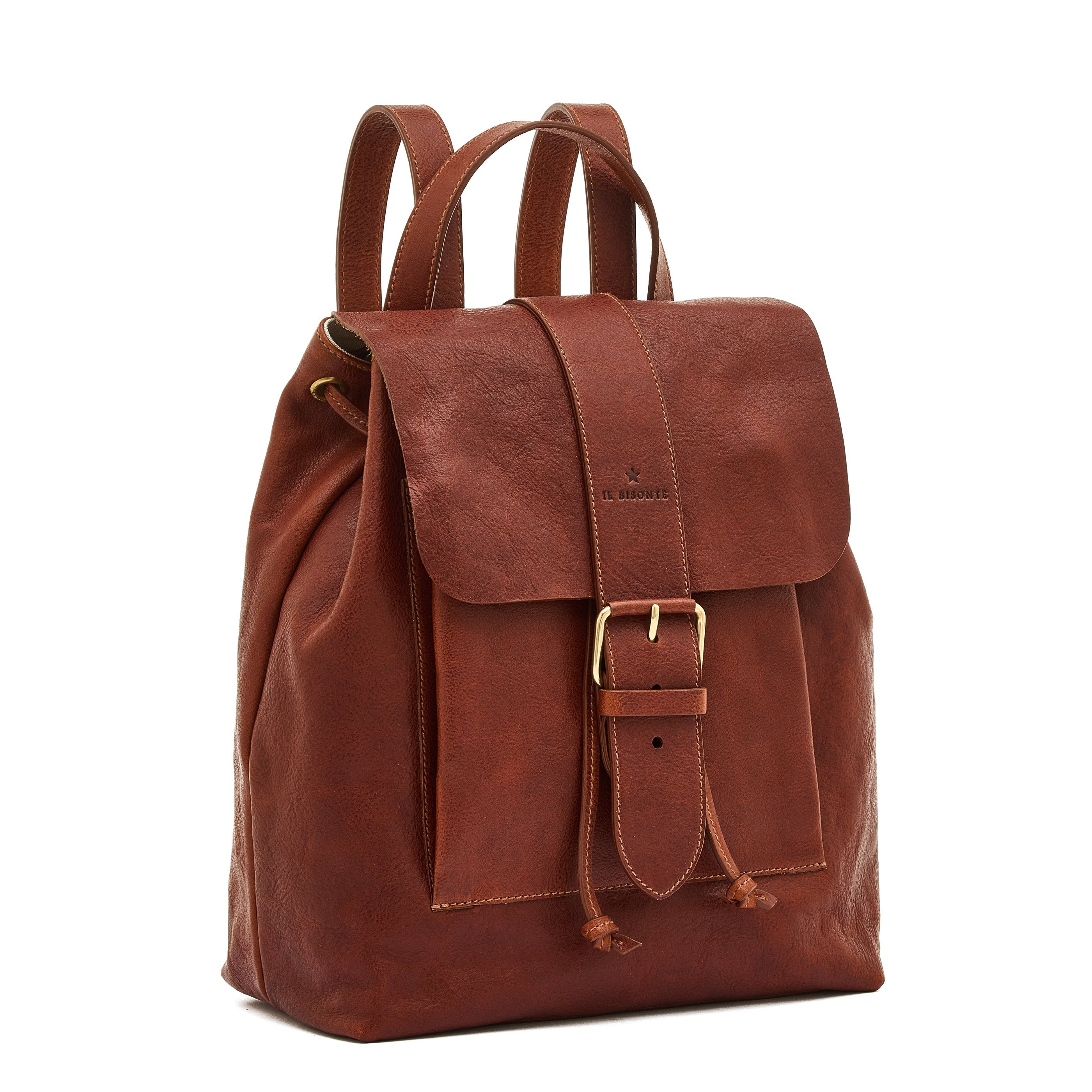 Il Bisonte 1990 Rucksack Leder seppia Damen