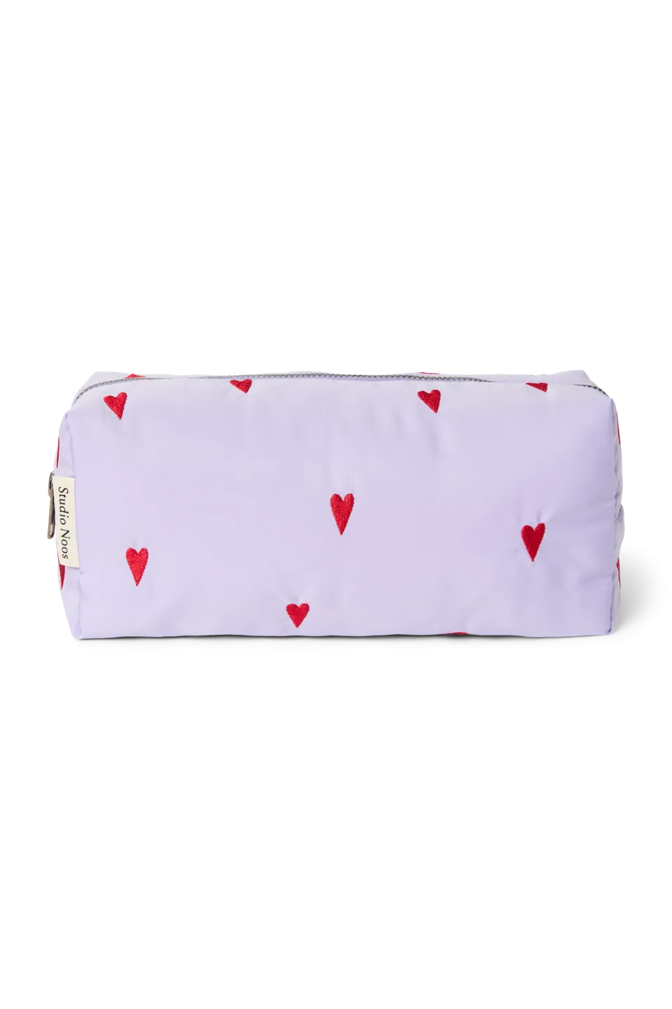 Studio Noos Puffy Pouch Wickeltasche Purple Hearts Herzen