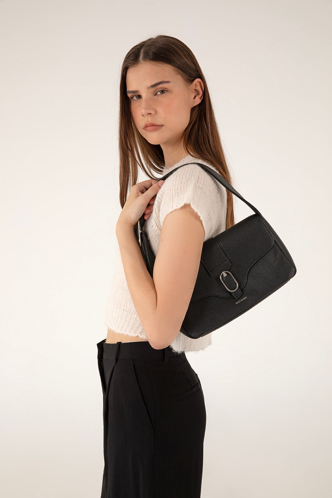 Matt & Nat Isabelle Grain Schultertasche Toffee vegan