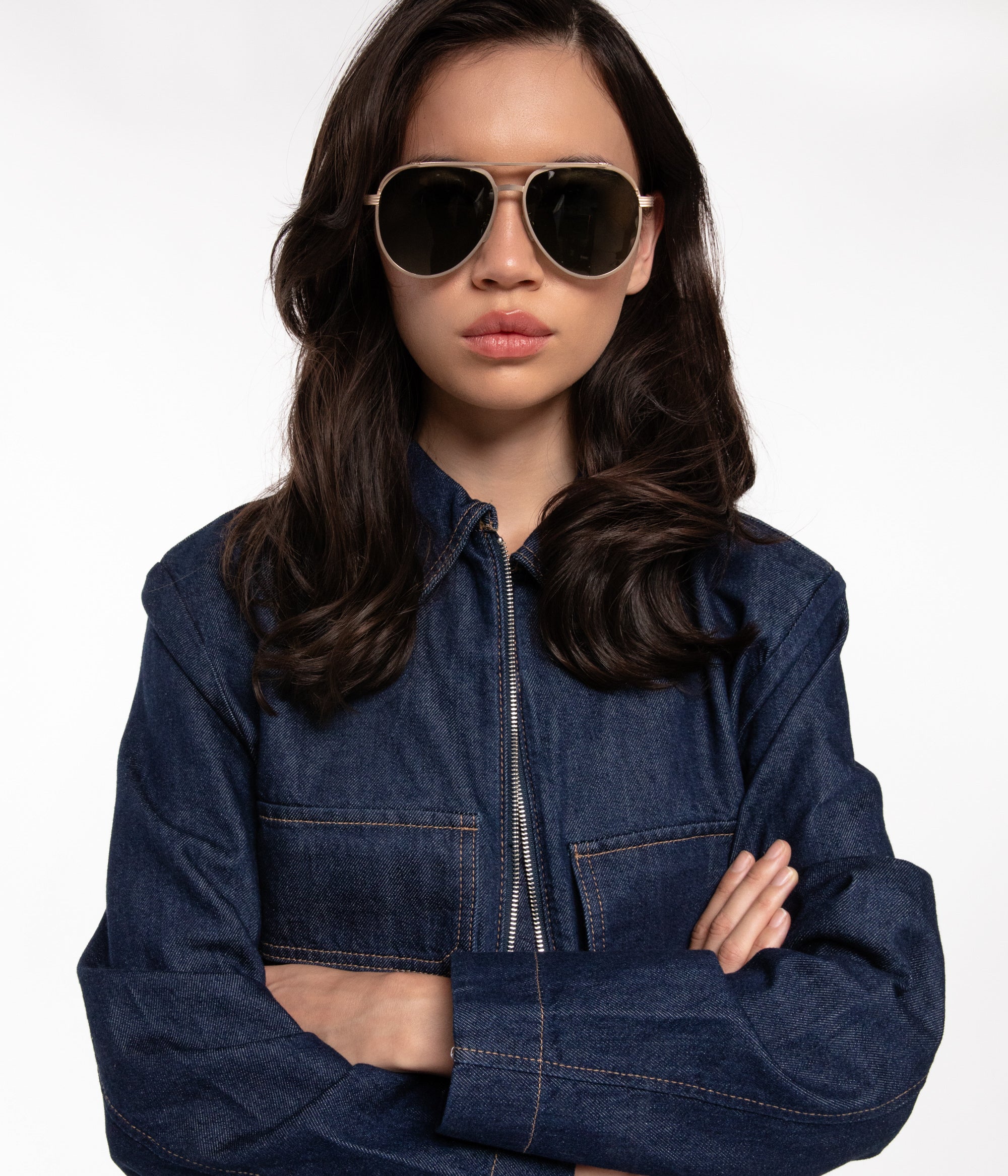 Matt & Nat Miguel Aviator Sonnenbrille Gold polarisiert