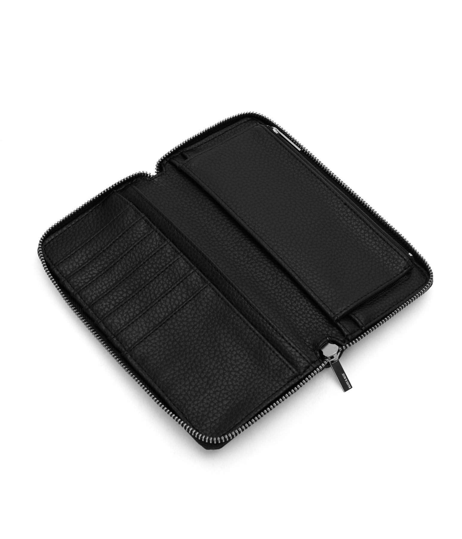 Matt & Nat Purity Central Wallet Schwarz Reißverschluss