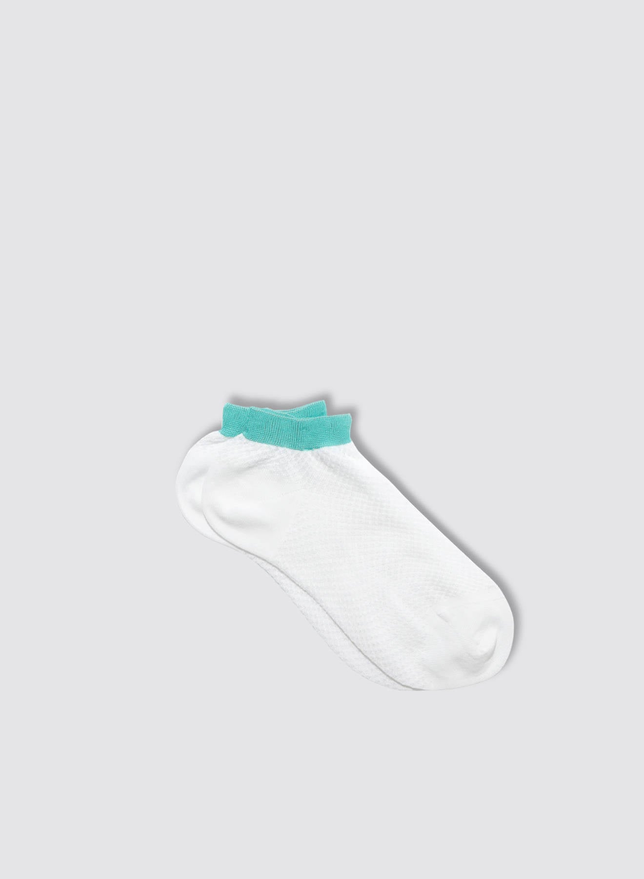 Maria la Rosa WPN09RB1899 Socken Weiß Netz Kontrastbund