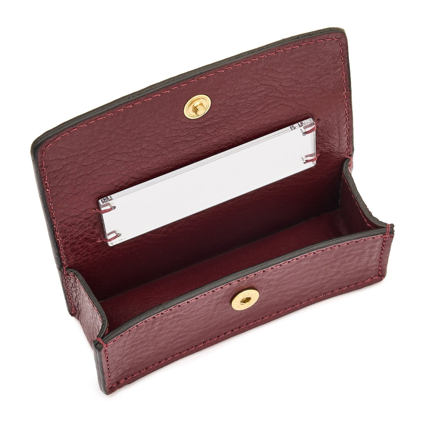 Il Bisonte Musa Lippenstiftetui Leder Amarena