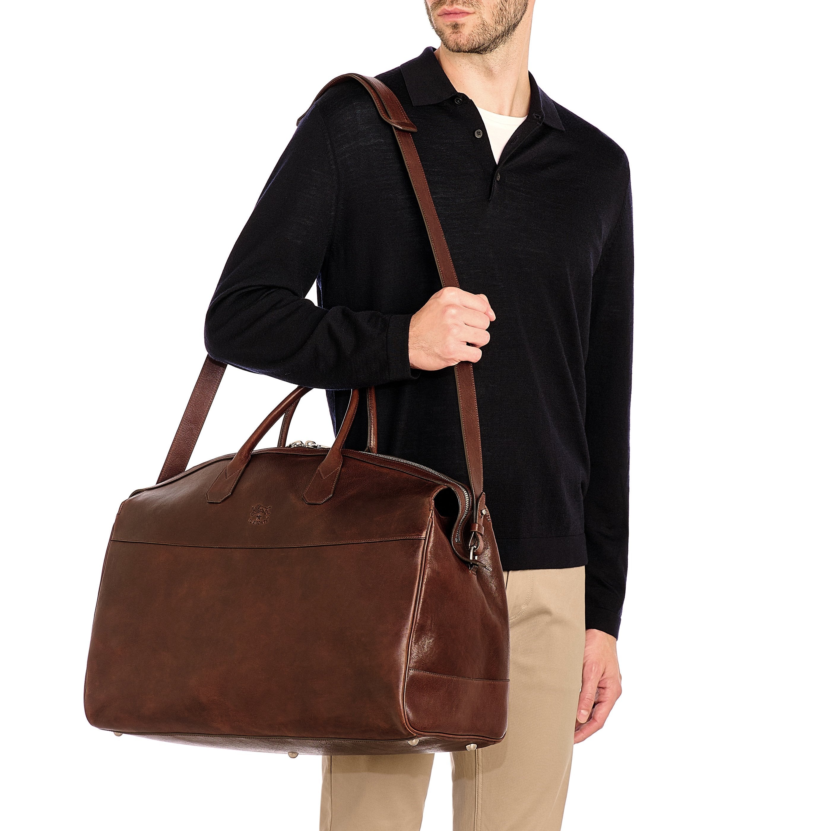Il Bisonte Archetipo Reisetasche Vollleder Caffè