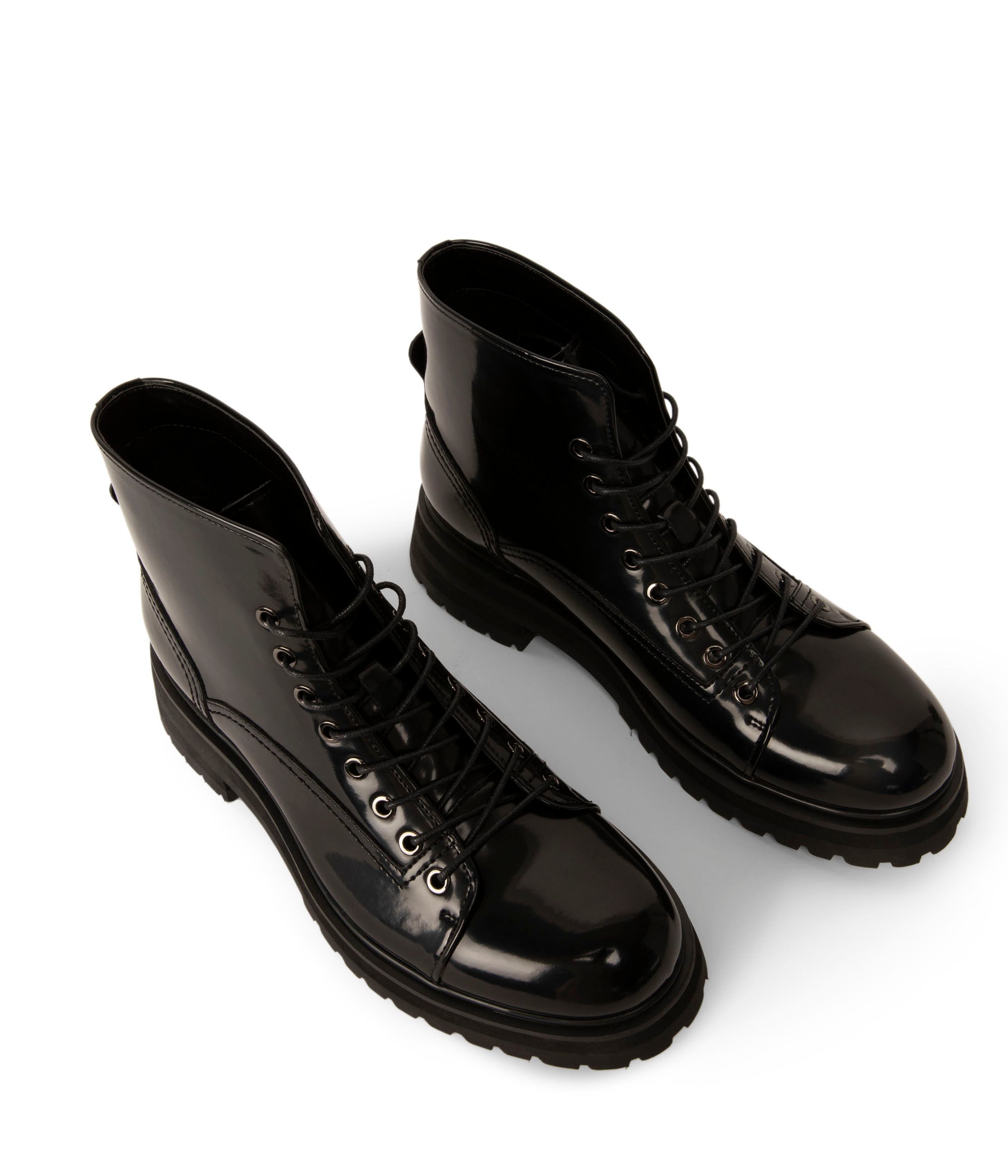 Matt & Nat Cheah Boots Schwarz Herren Schnürer vegan