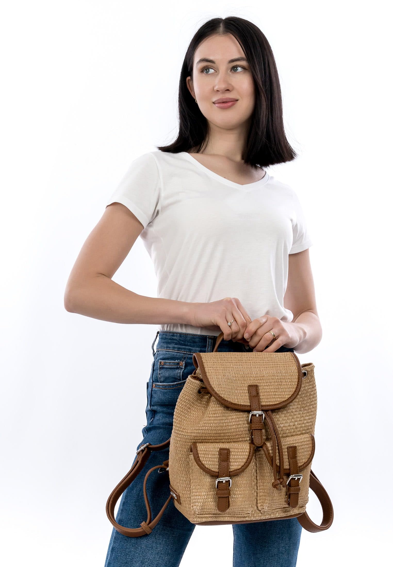 SURI FREY SFY Cady Backpack Rucksack Sand beige 24x27 cm