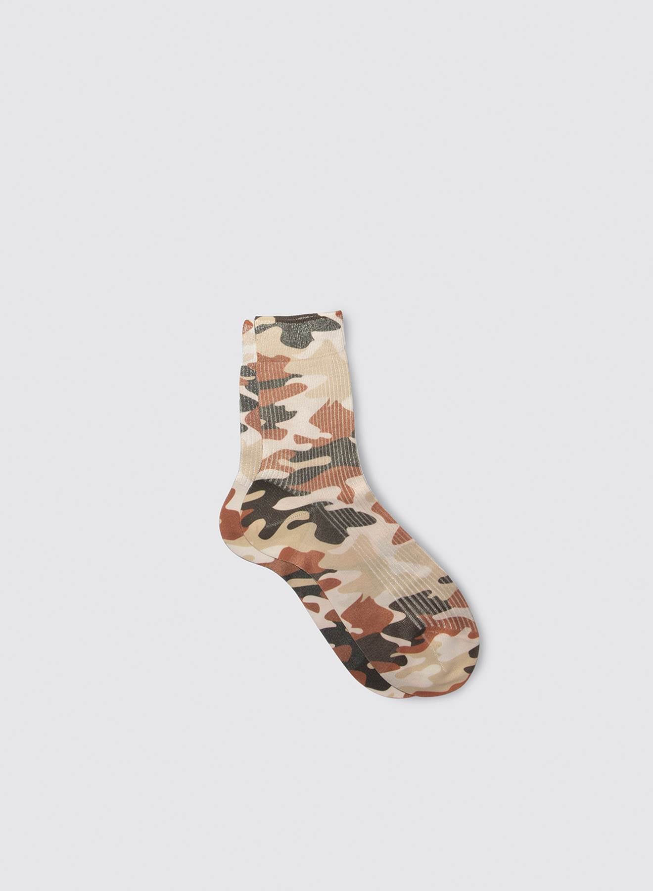 Maria la Rosa Camouflage Socken Military Seide