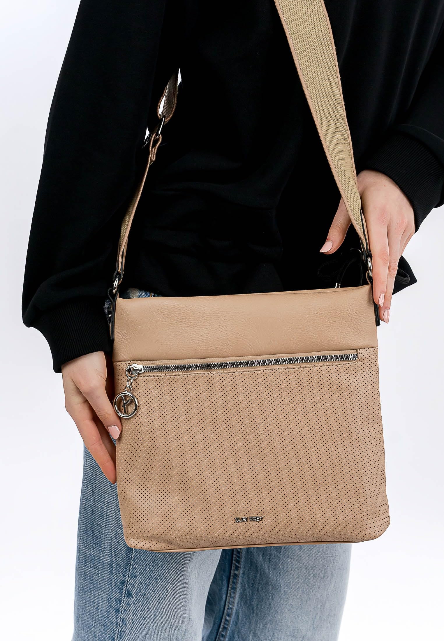 SURI FREY Patsy Crossover Bag Umhängetasche Sand
