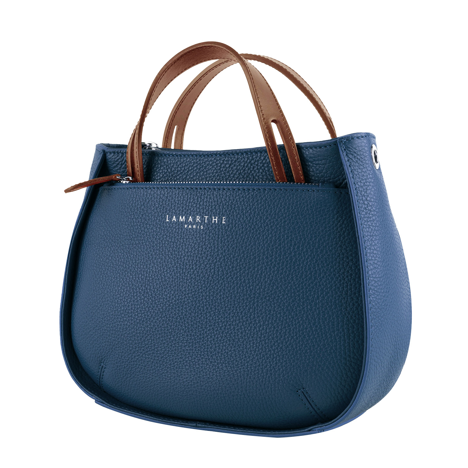 Lamarthe Fidèle S Umhängetasche Navy Vollleder