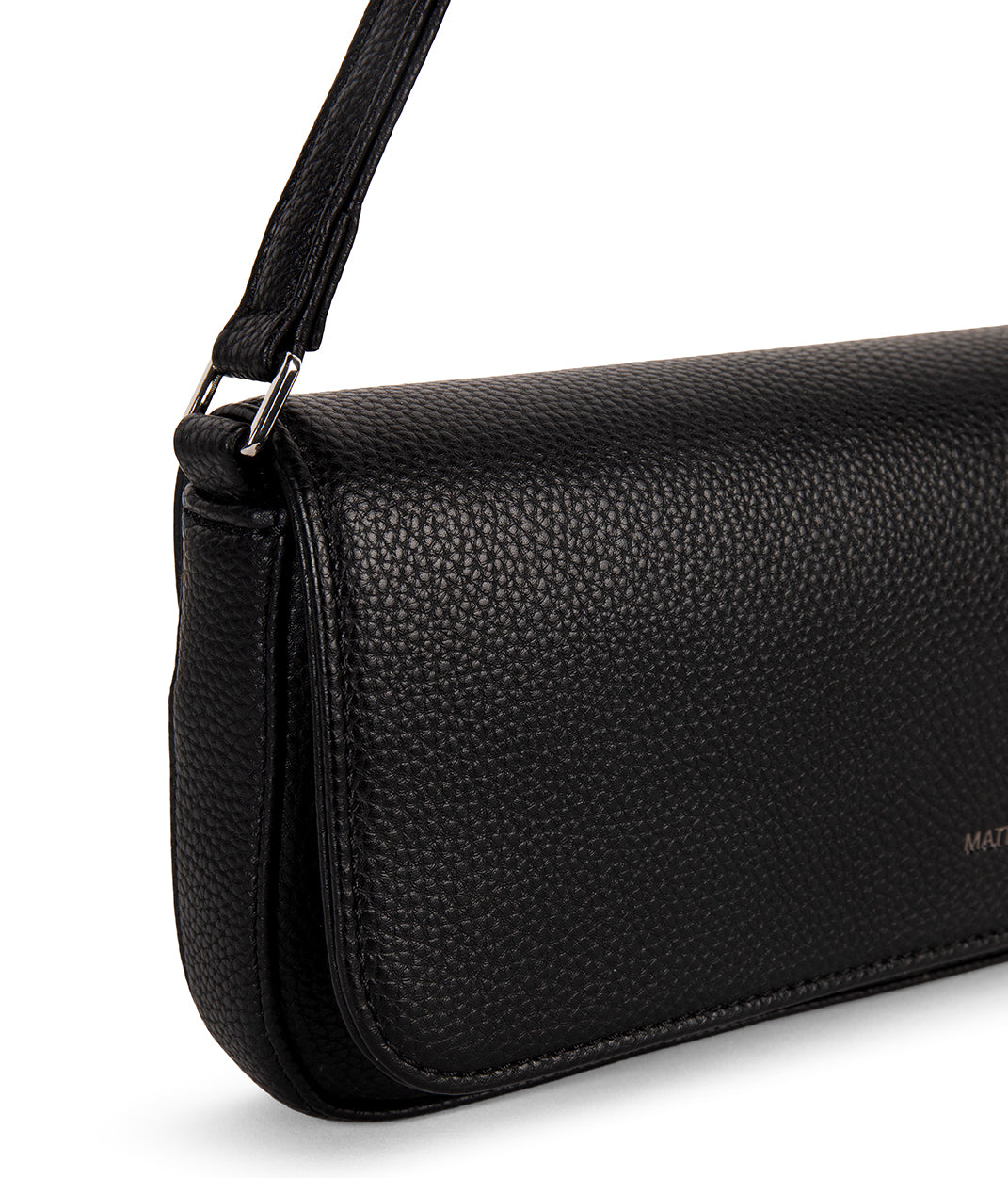 Matt & Nat Grain Ena Schultertasche Schwarz vegan
