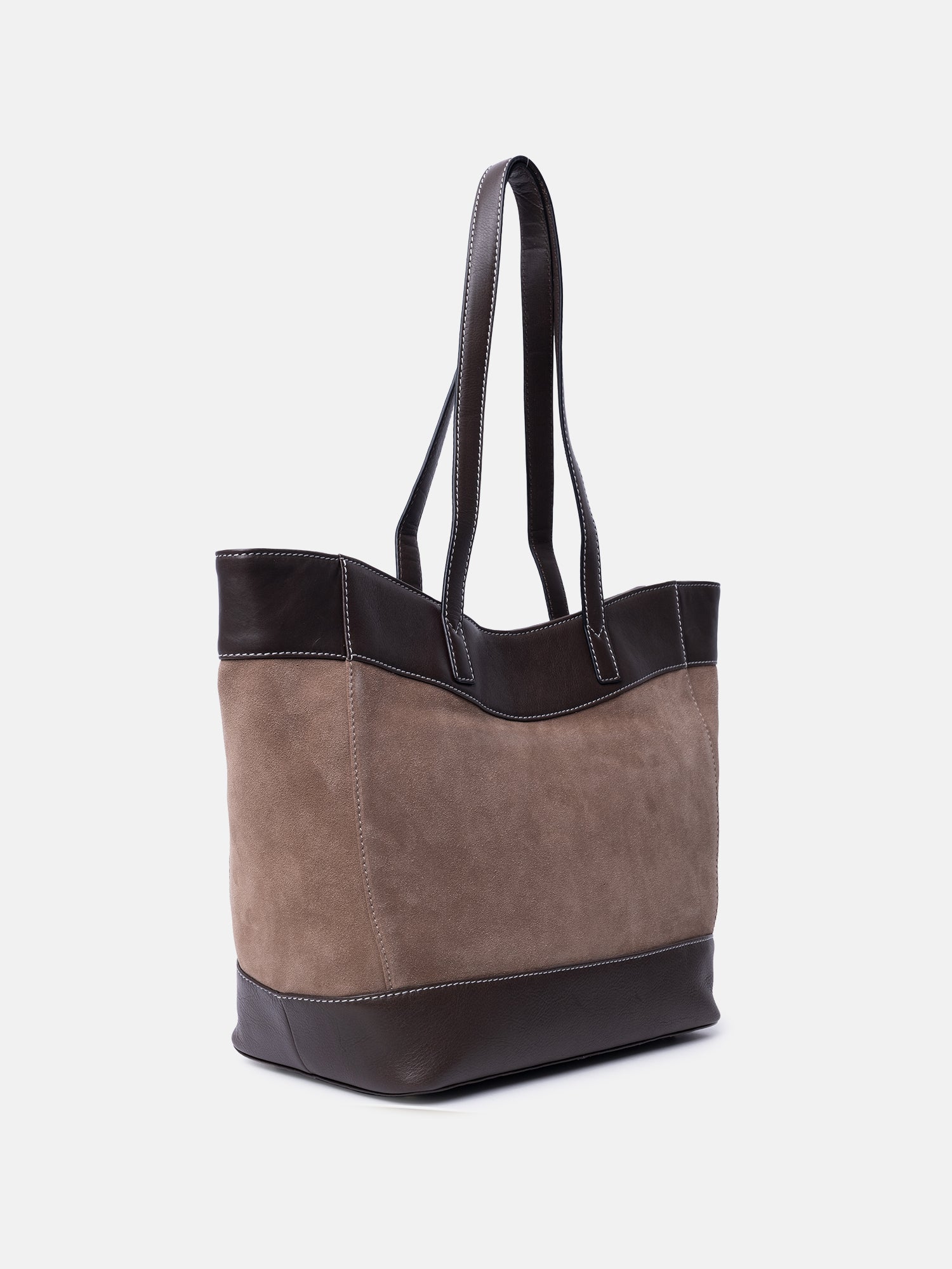 RE:DESIGNED Sol Big Handtasche Grau Vollleder