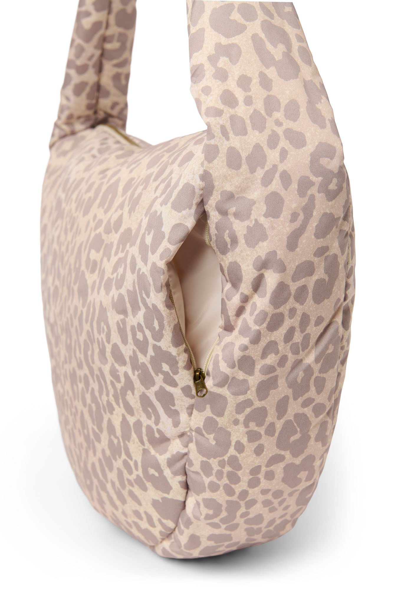 Studio Noos Puffy Cross Body Bag Umhängetasche Beige Leopard