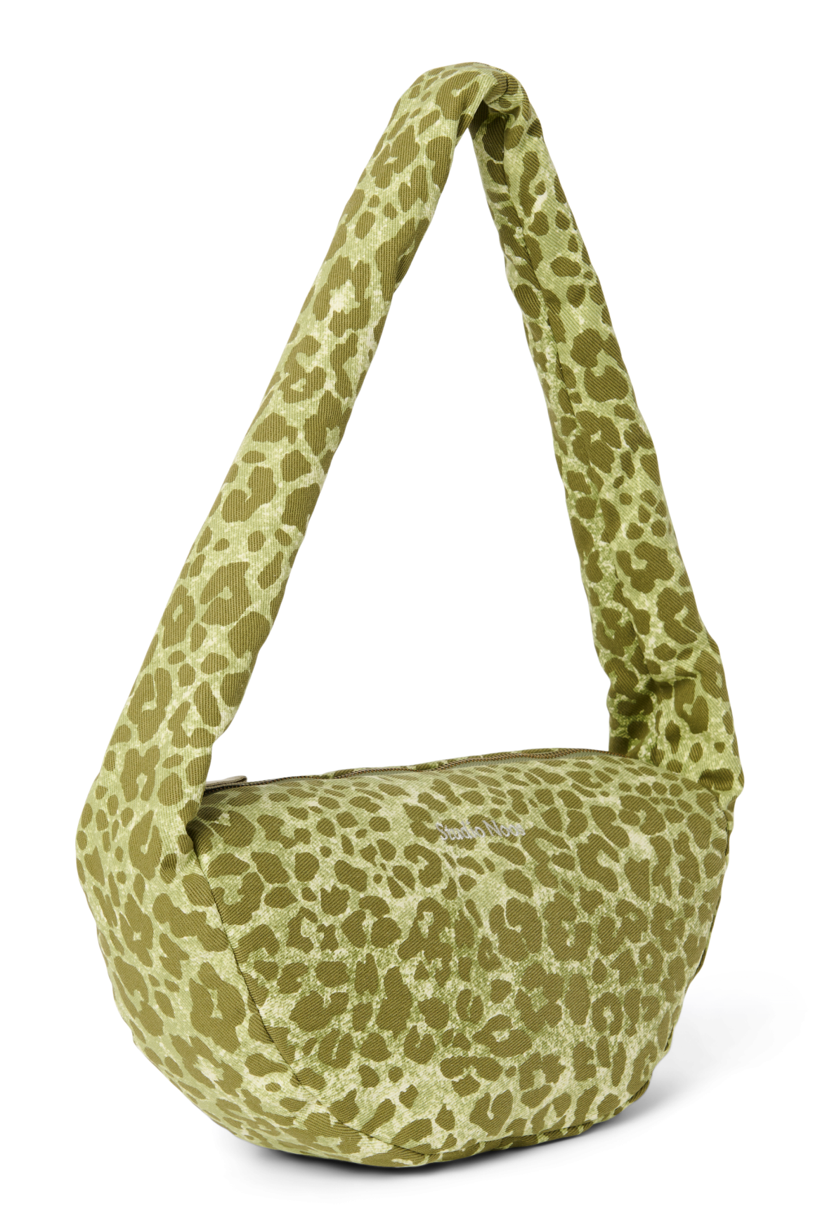 Studio Noos Cotton Mini Umhängetasche Green Leopard