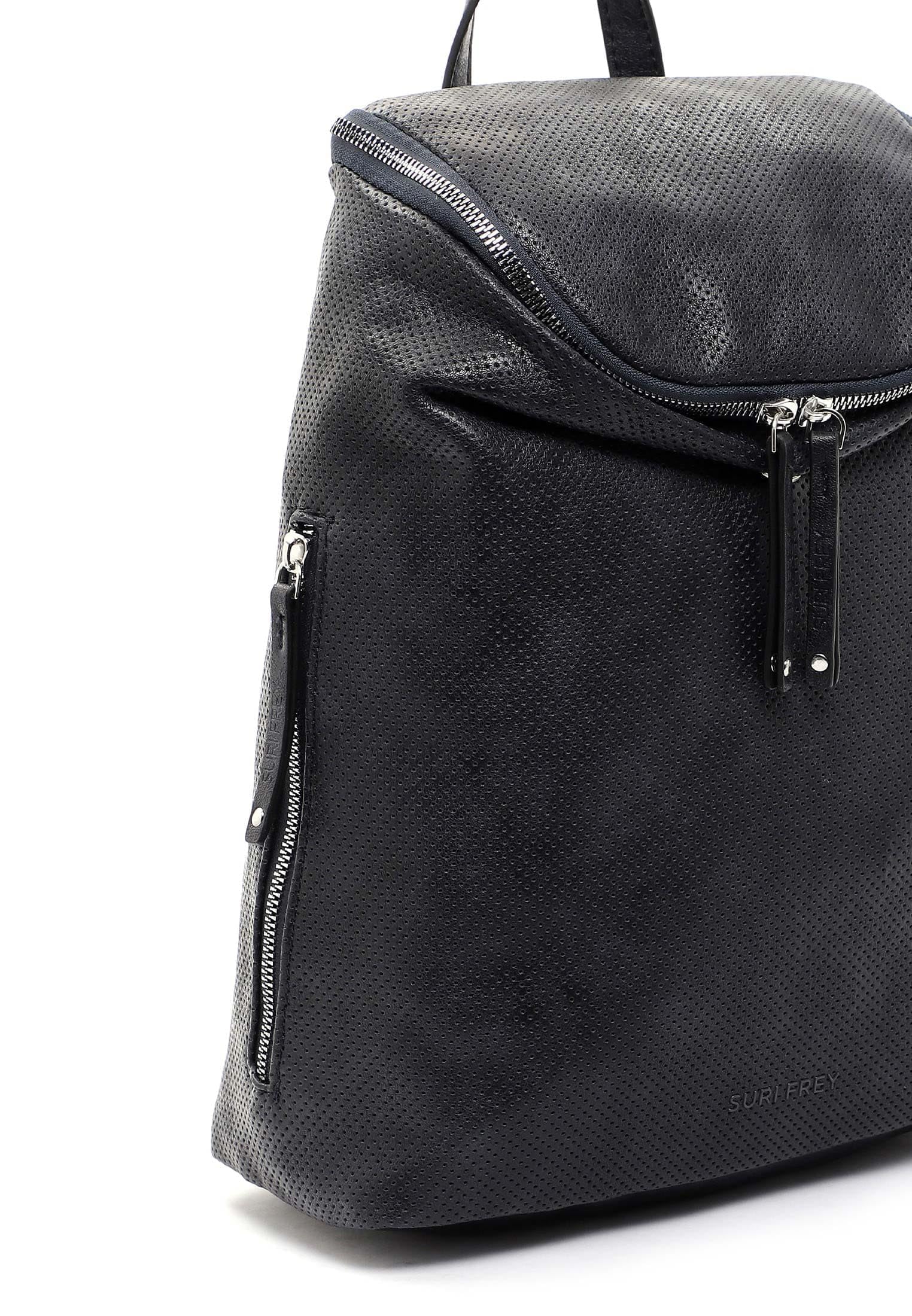SURI FREY Vany Rucksack Blau vegan mit Laptopfach
