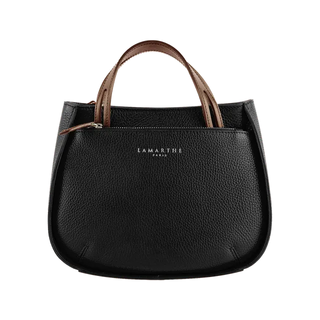 Lamarthe Fidele Crossbody S Schwarz Glanzleder