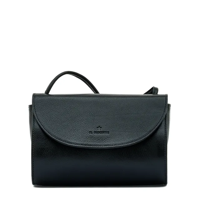 Il Bisonte 1978 Umhängetasche Leder Schwarz Crossbody