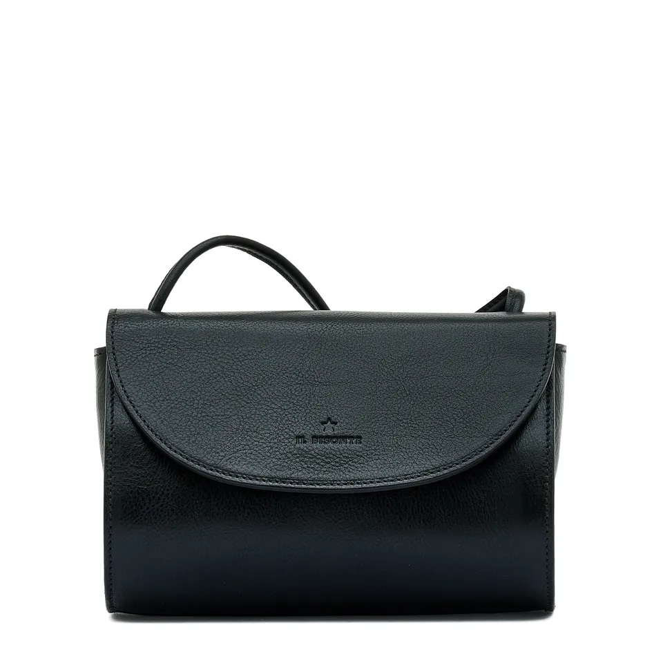 Il Bisonte 1978 Umhängetasche Leder Schwarz Crossbody