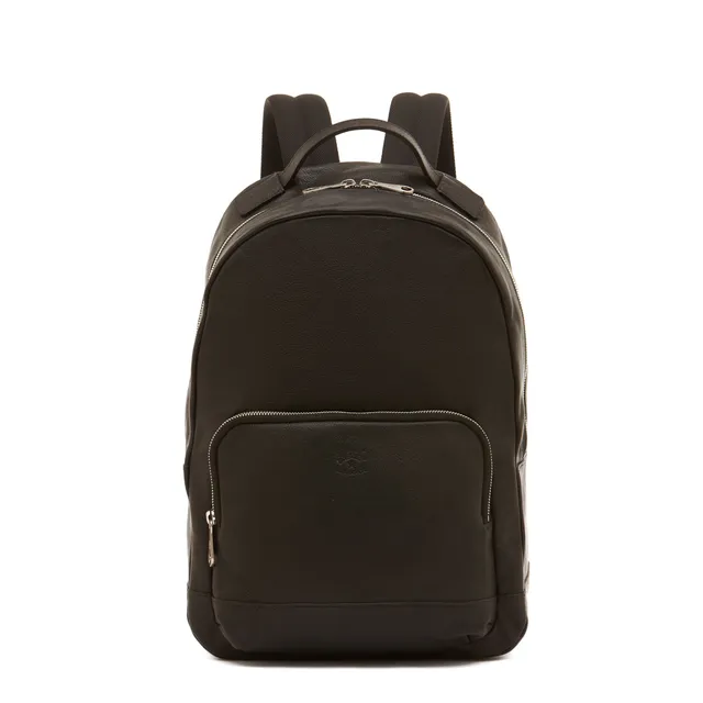 Il Bisonte Meleto Rucksack schwarz Vollleder