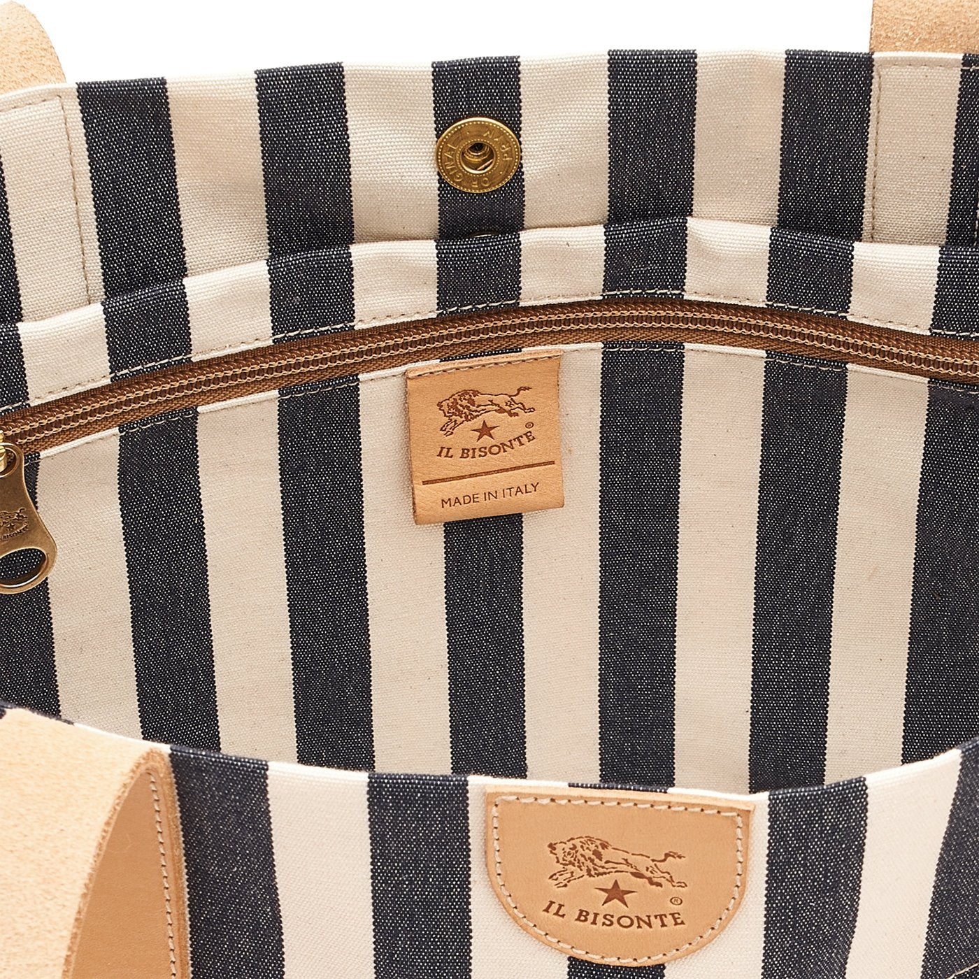 Il Bisonte Schultertasche Multicolor Stoff gestreift