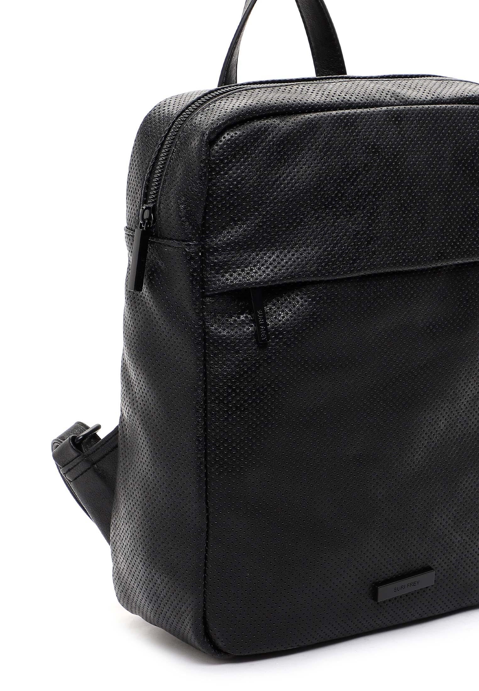 SURI FREY Celly Backpack Rucksack schwarz perforiert