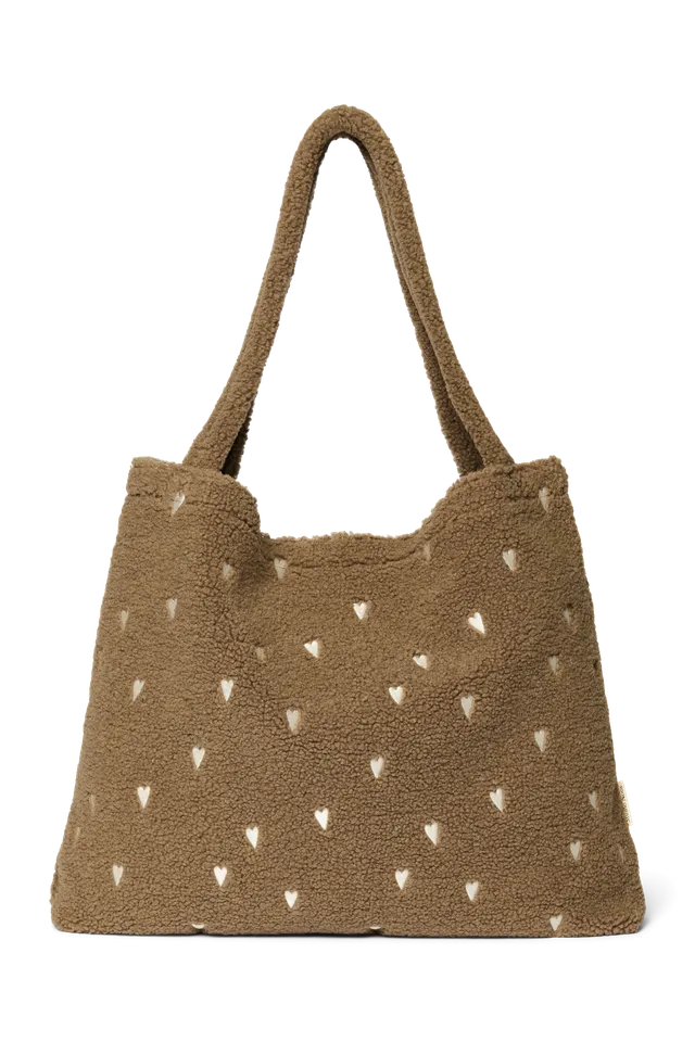 Studio Noos Teddy Mom Bag Wickeltasche Brown Hearts