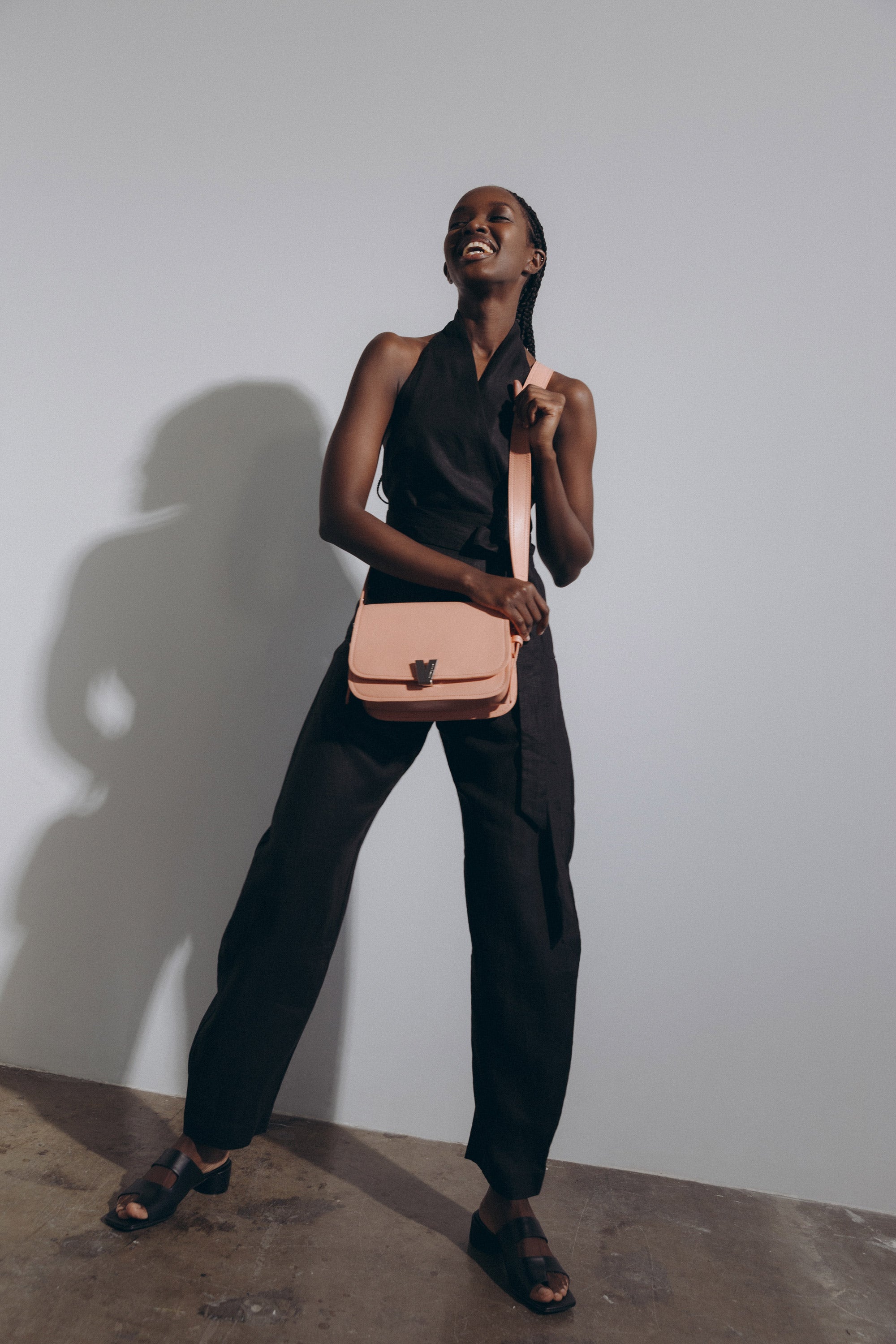 Matt & Nat Vintage Hatun Umhängetasche Schwarz vegan