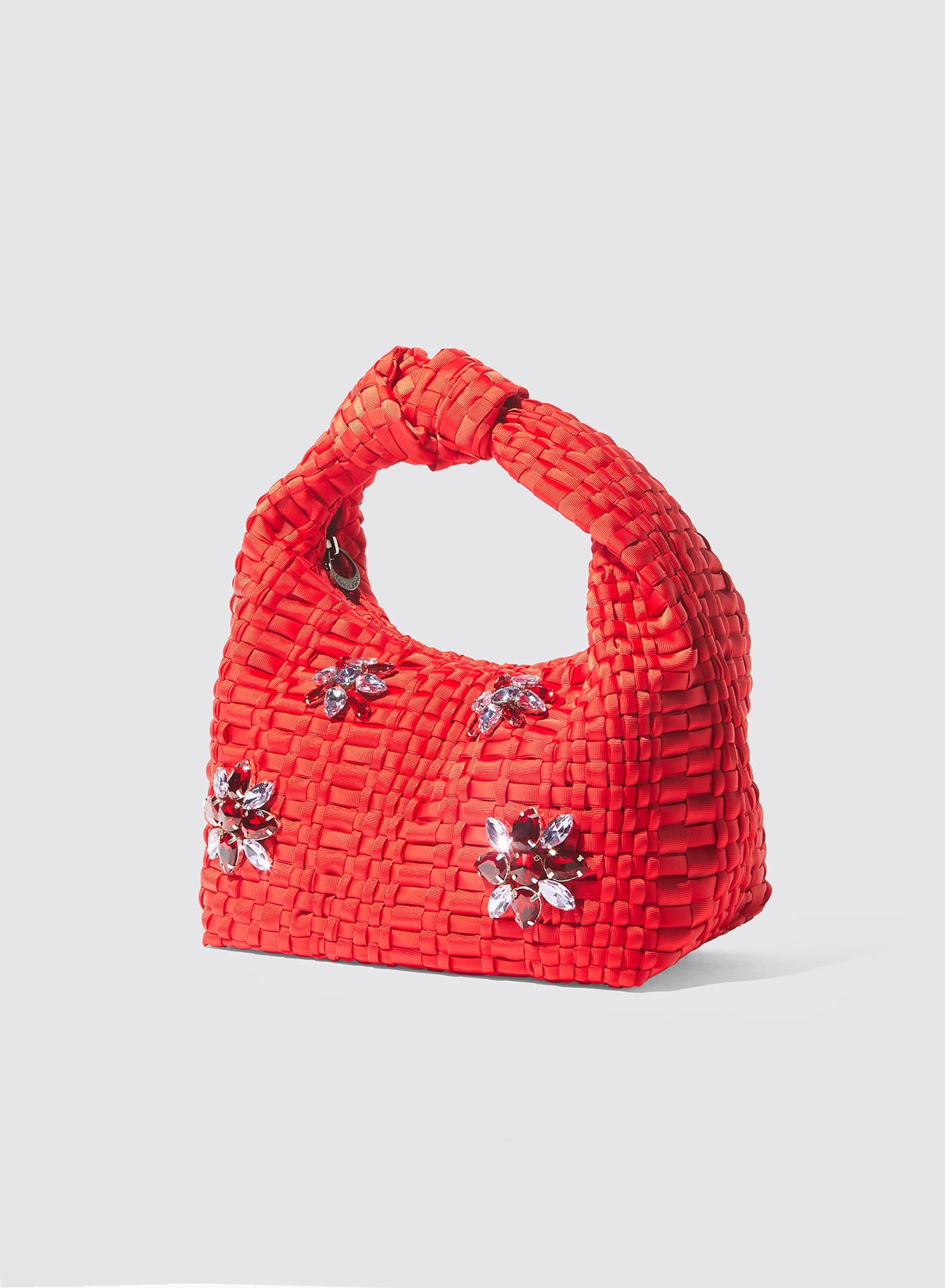 Maria la Rosa Strass Mini Datolite Handtasche Schwarz