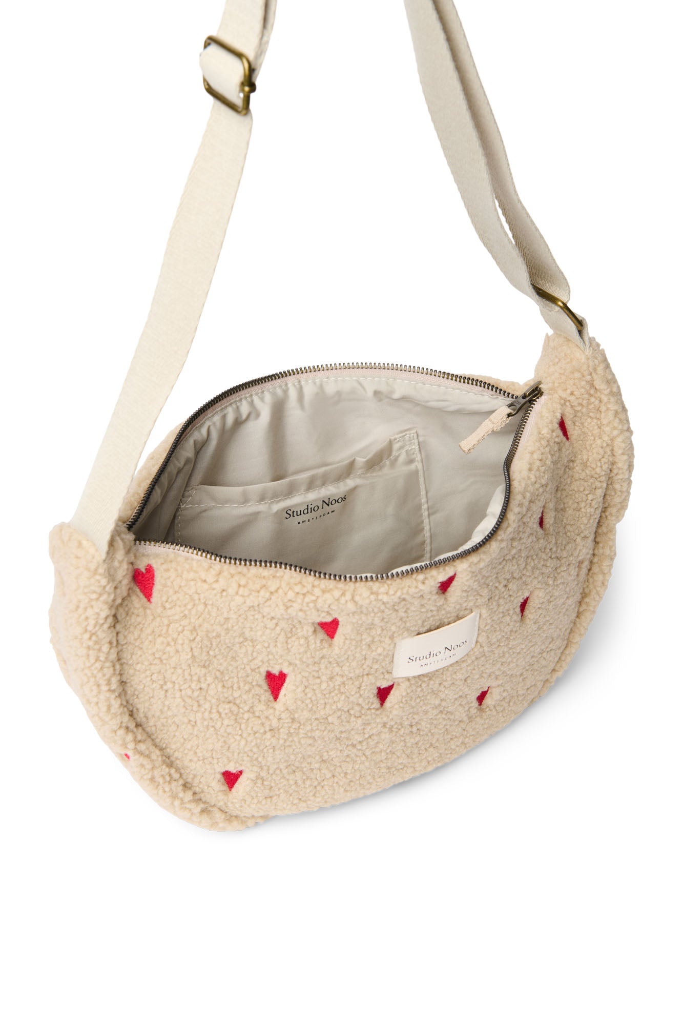 Studio Noos Teddy Geschenkset Ecru Hearts 2-tlg