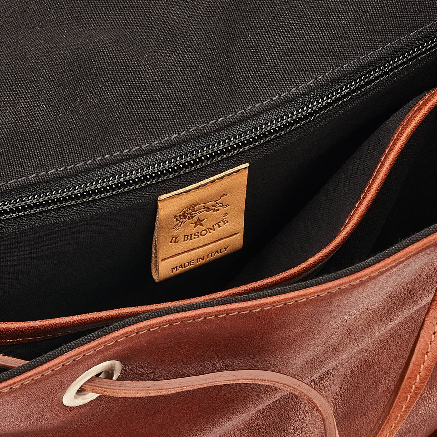 Il Bisonte Trappola Rucksack Vollleder sepia