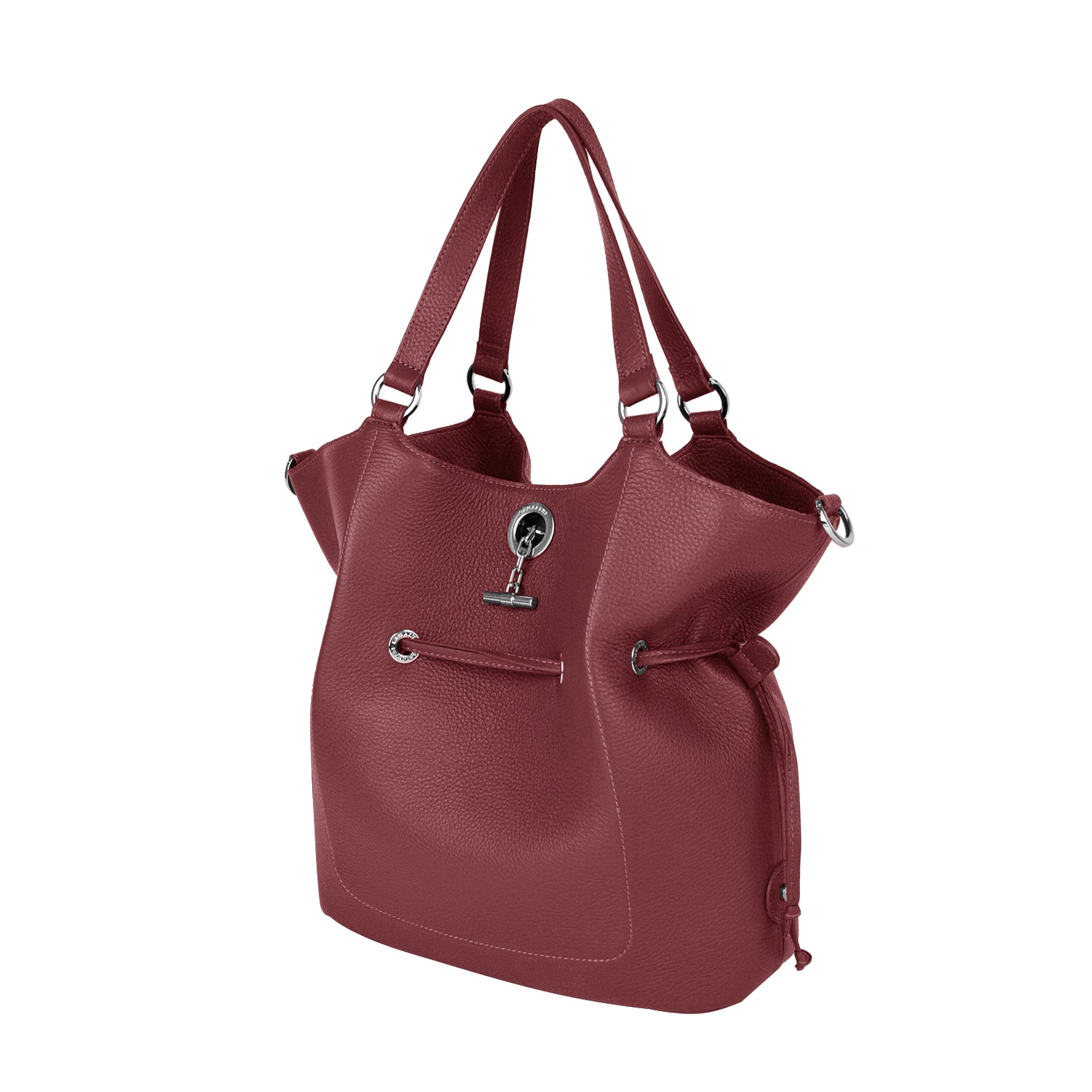 Lamarthe Paris Umhängetasche M Bordeaux Leder
