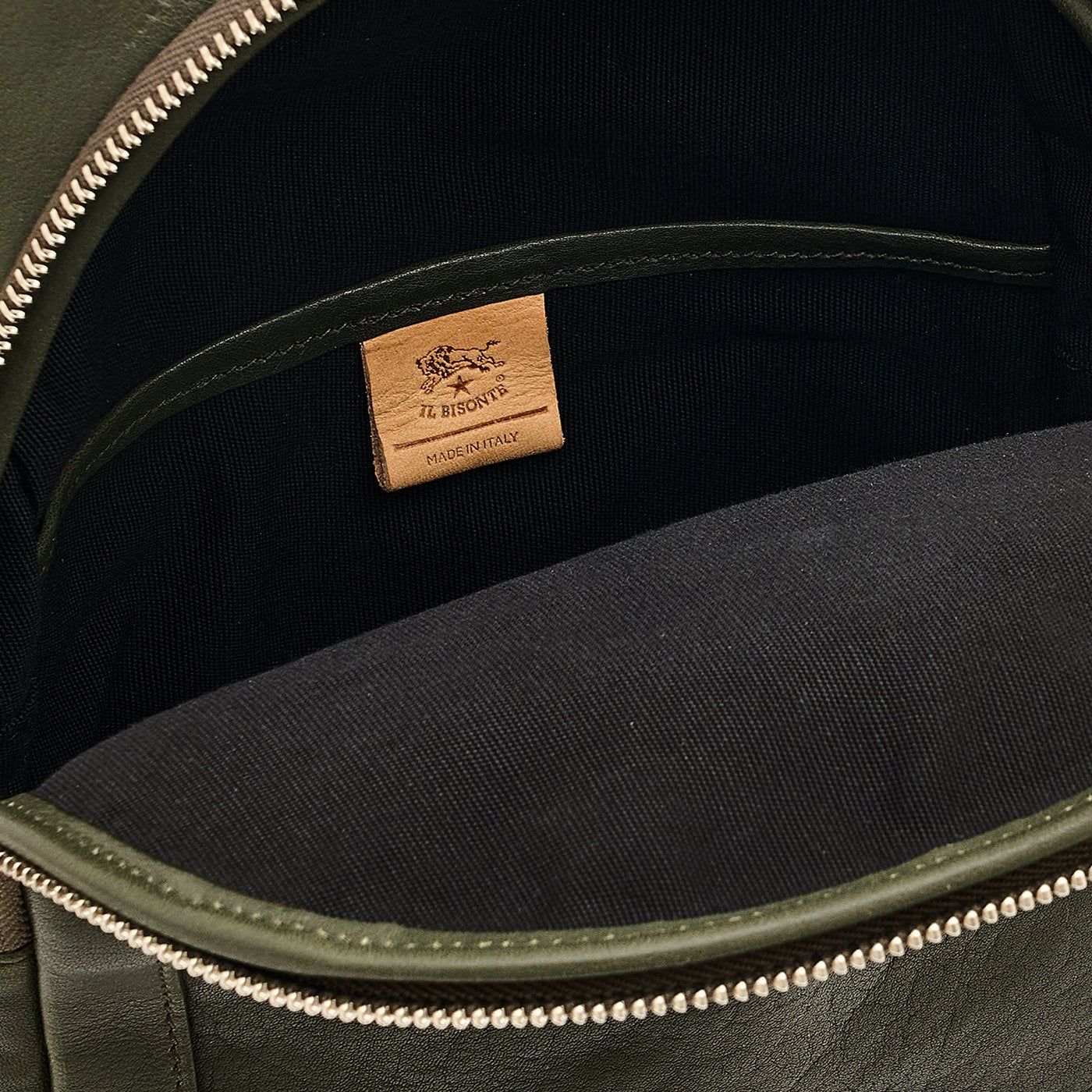 Il Bisonte Cosimo Rucksack Vollleder bosco