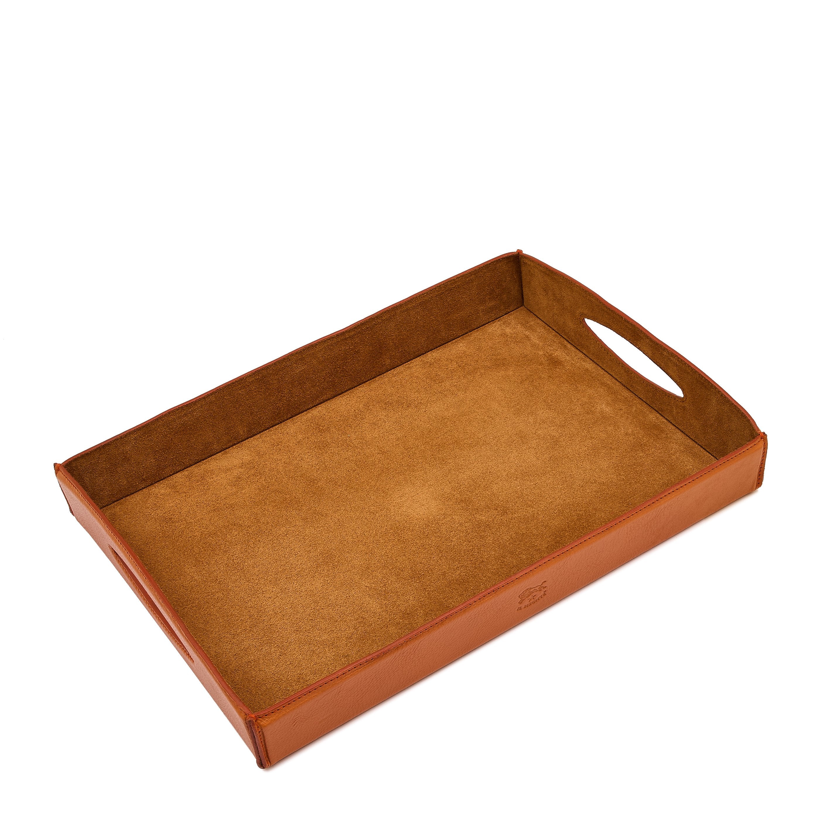Il Bisonte Home Vassoio Ablageschale Vollleder caramell