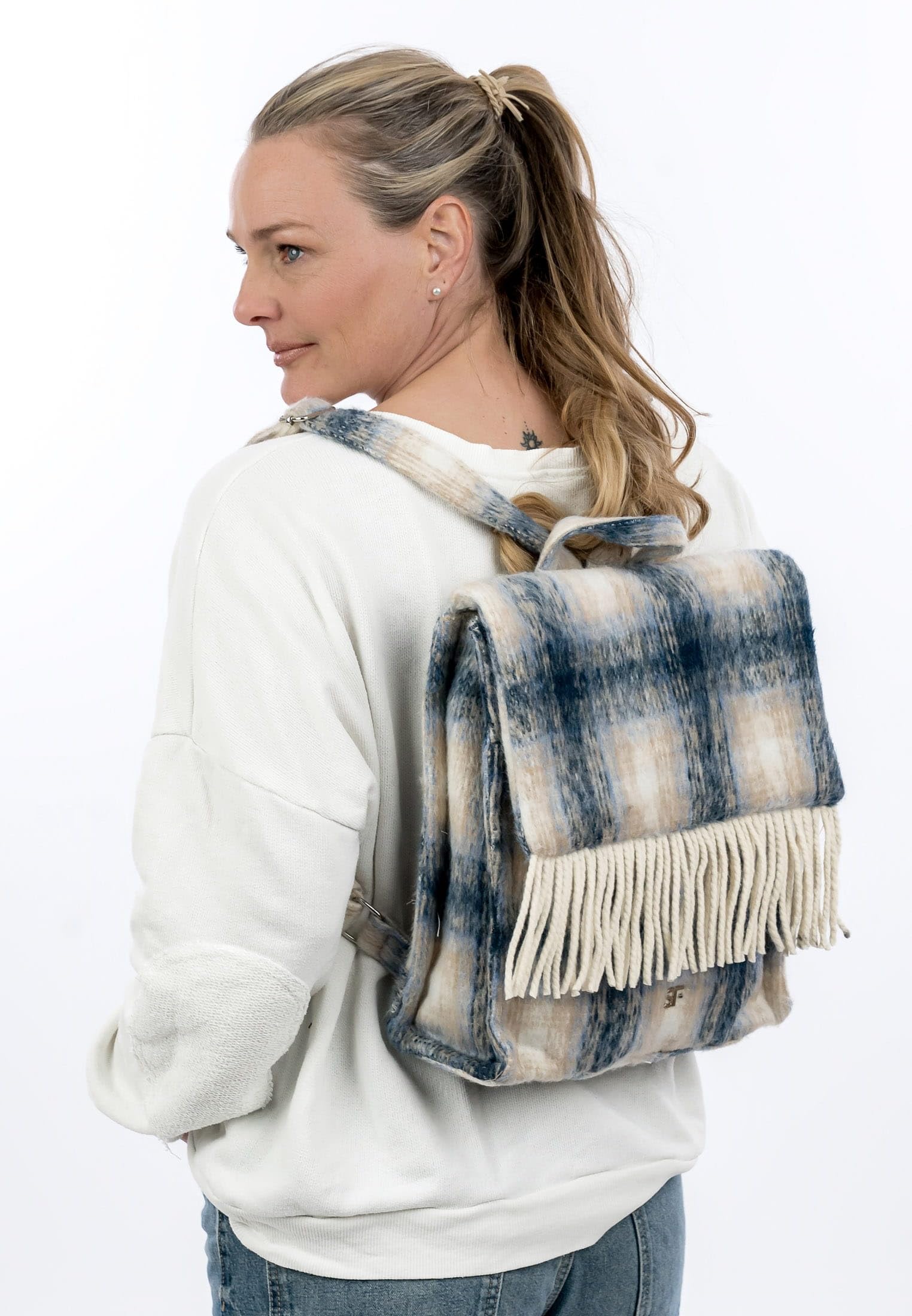 SURI FREY SFY Philly 16793 Rucksack Blau Karo