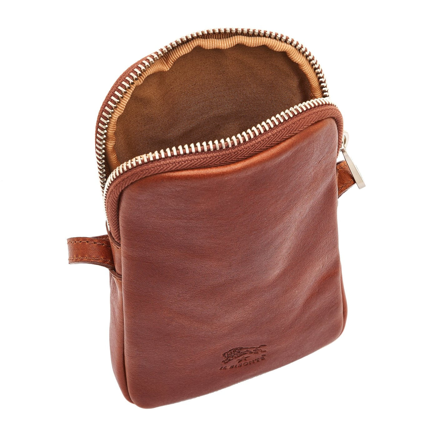 Il Bisonte Galileo Handytasche Seppia Herren Vollleder