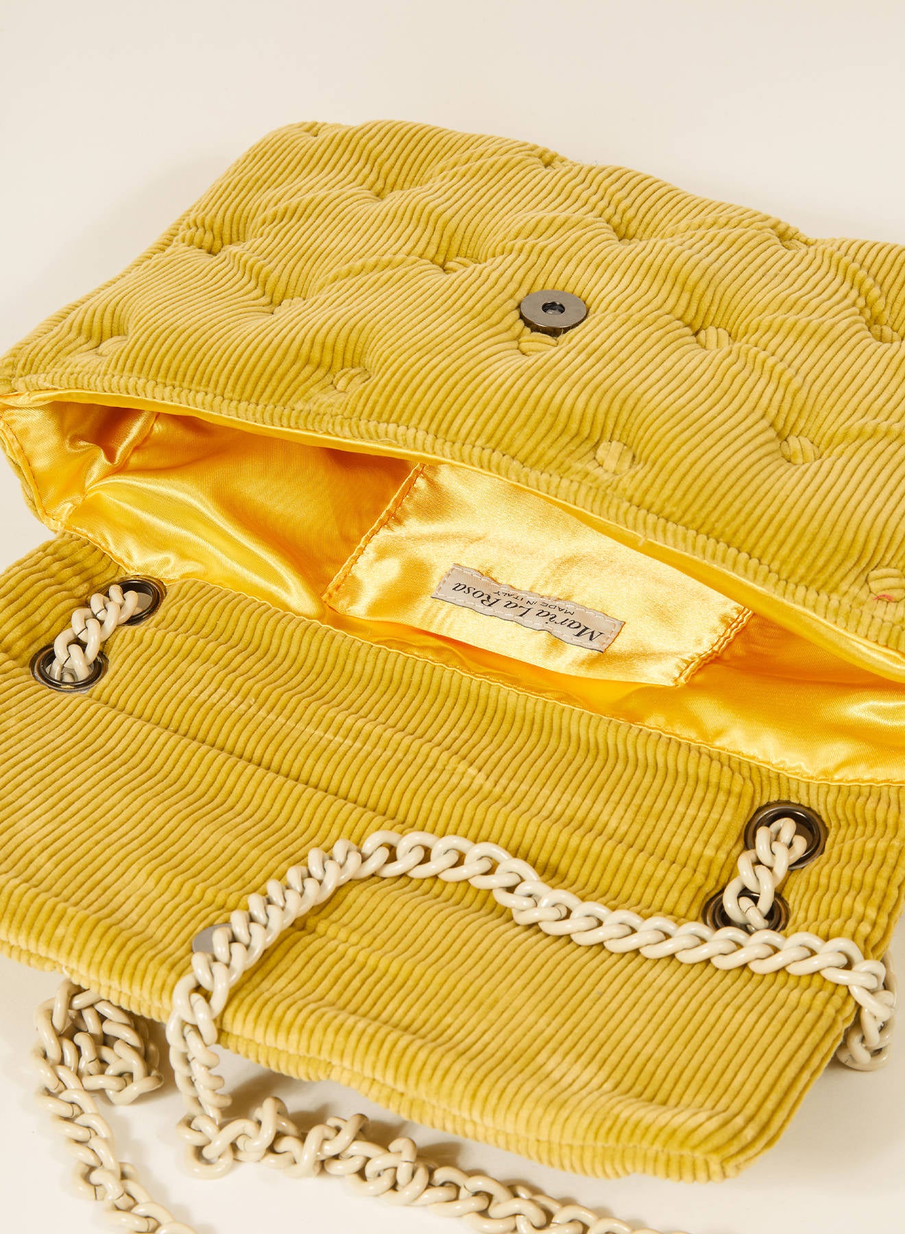 Maria la Rosa Padded Mini Bag SH224 Umhängetasche Weiß gesteppt