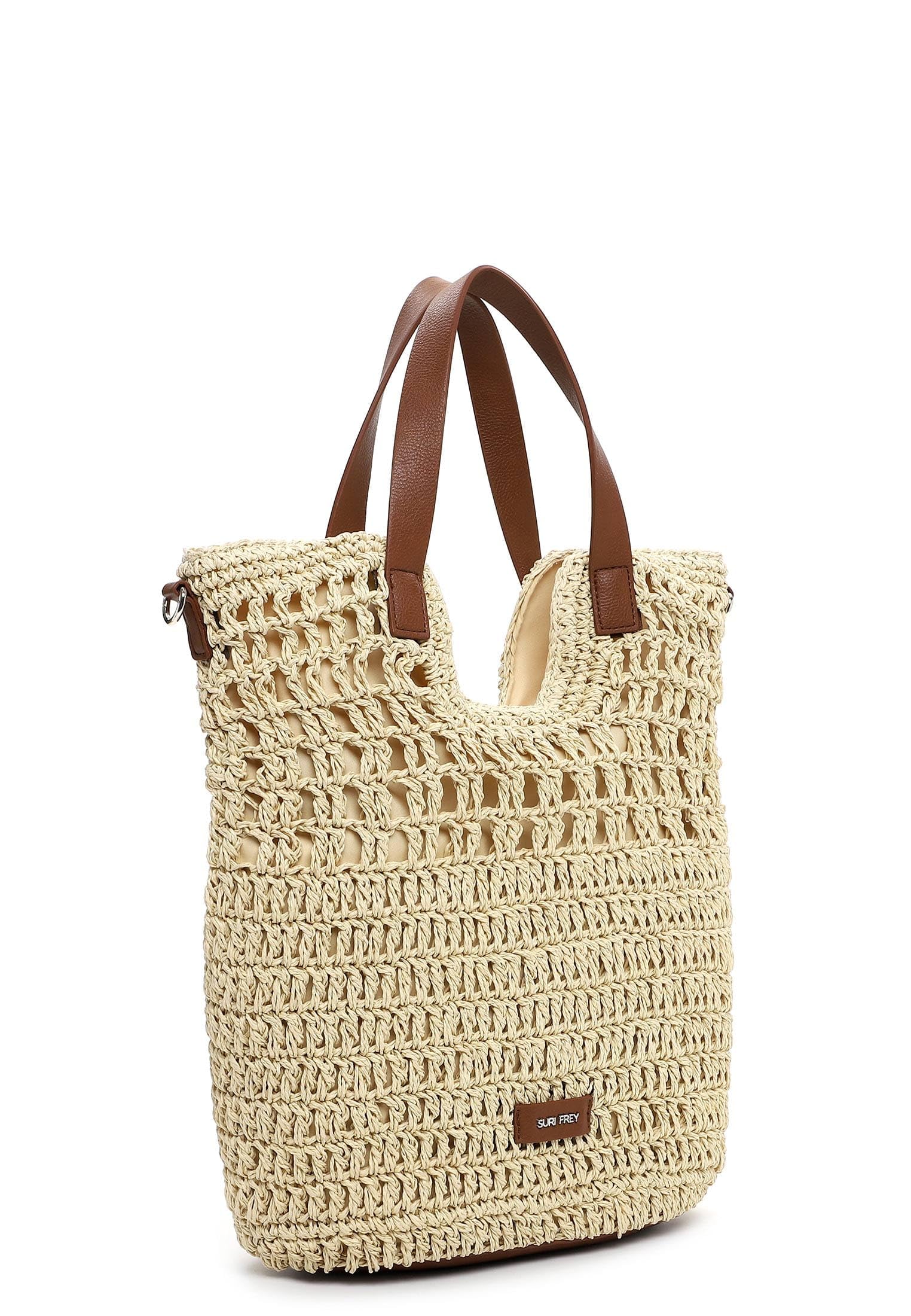 SURI FREY Marley Cityshopper Shopper Beige Bast 34 cm